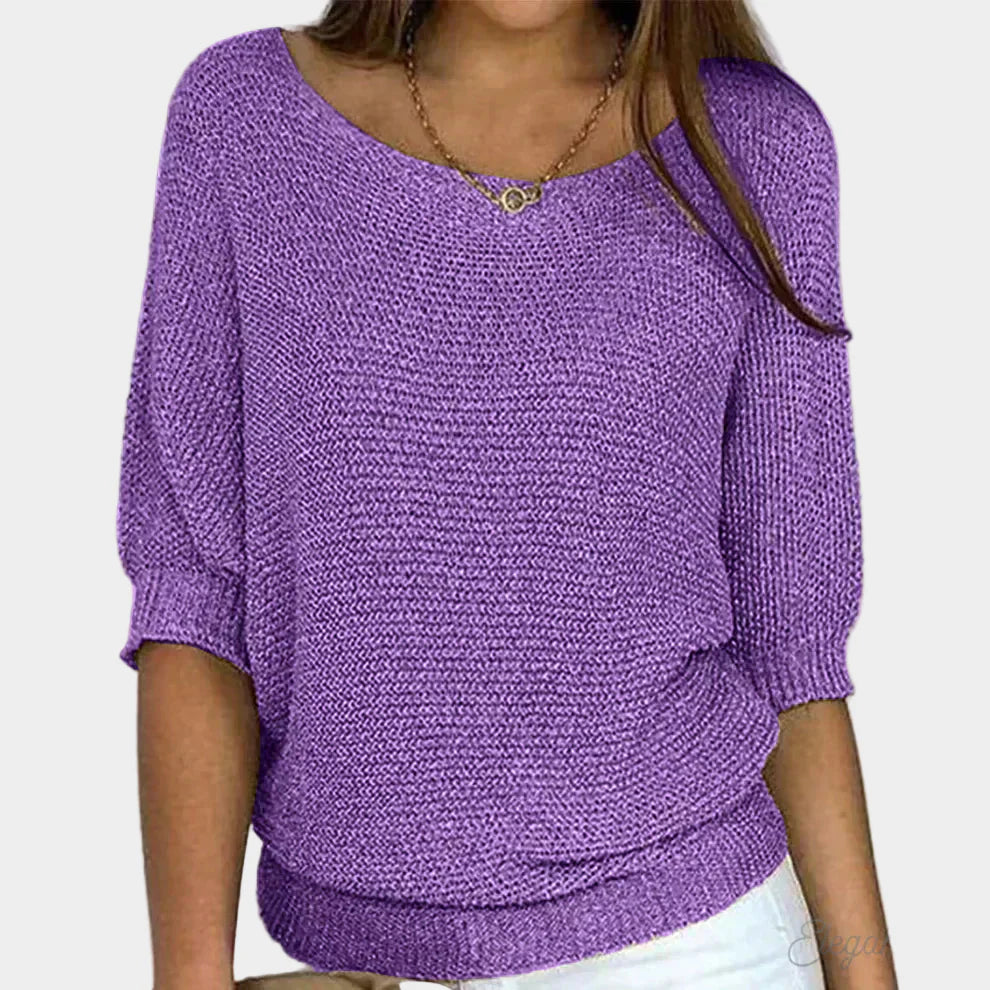 Elegantní Pletený Svetr Luxusní Exkluzivní Kolekce