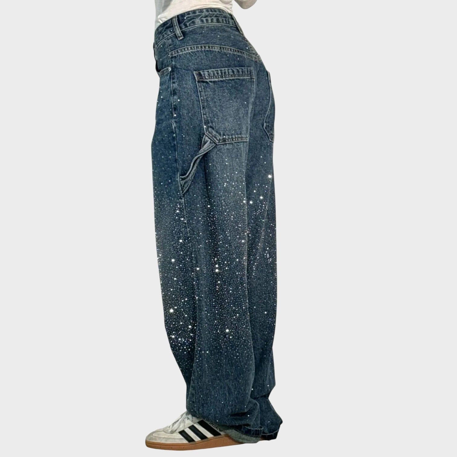 Valerie Balloon Jeans S Lehkým Leskem Exkluzivní Kolekce