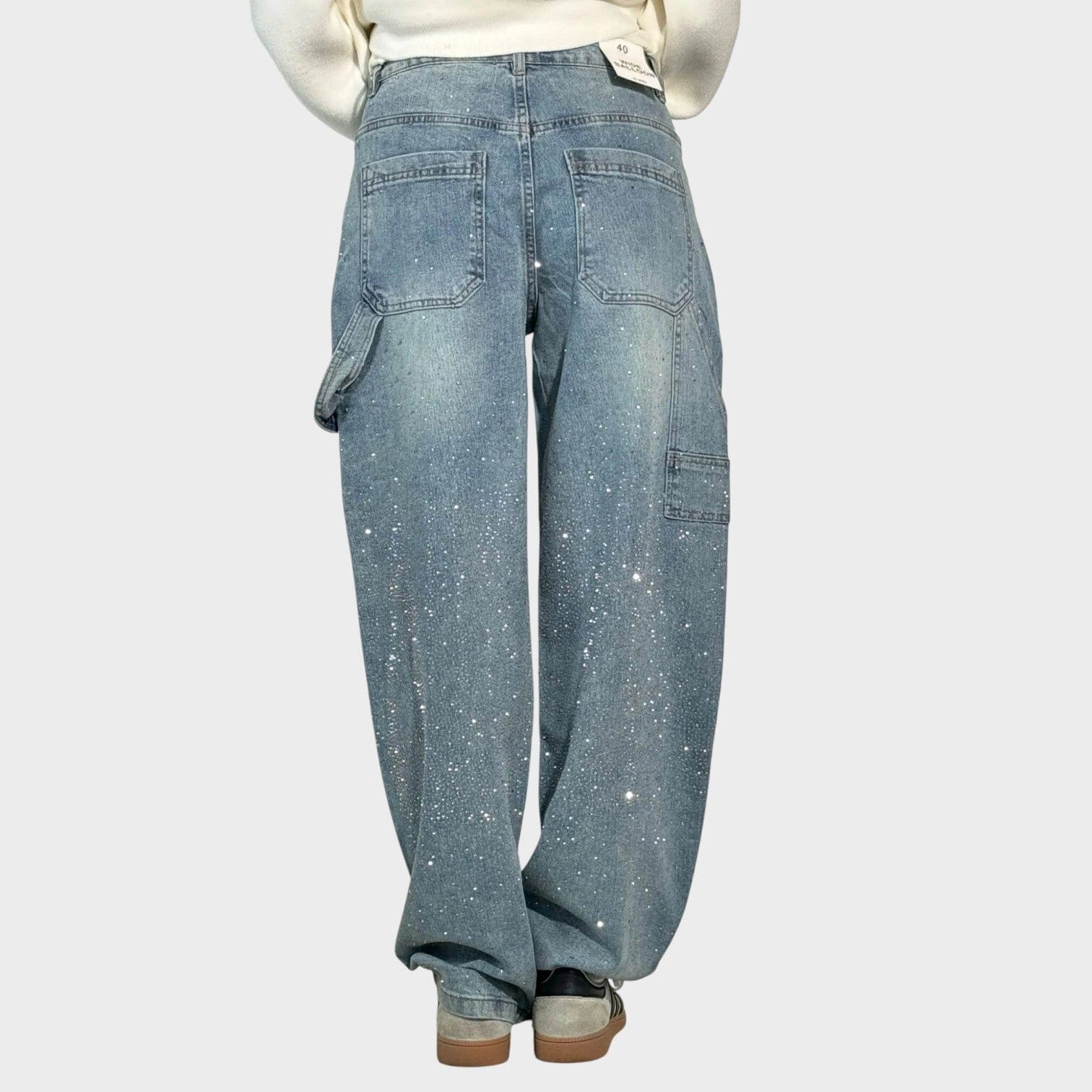 Valerie Balloon Jeans S Lehkým Leskem Exkluzivní Kolekce
