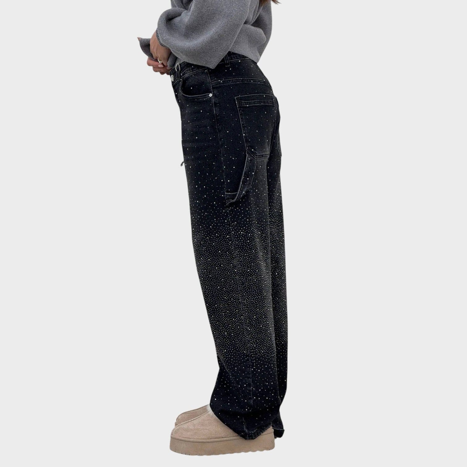 Valerie Balloon Jeans S Lehkým Leskem Exkluzivní Kolekce