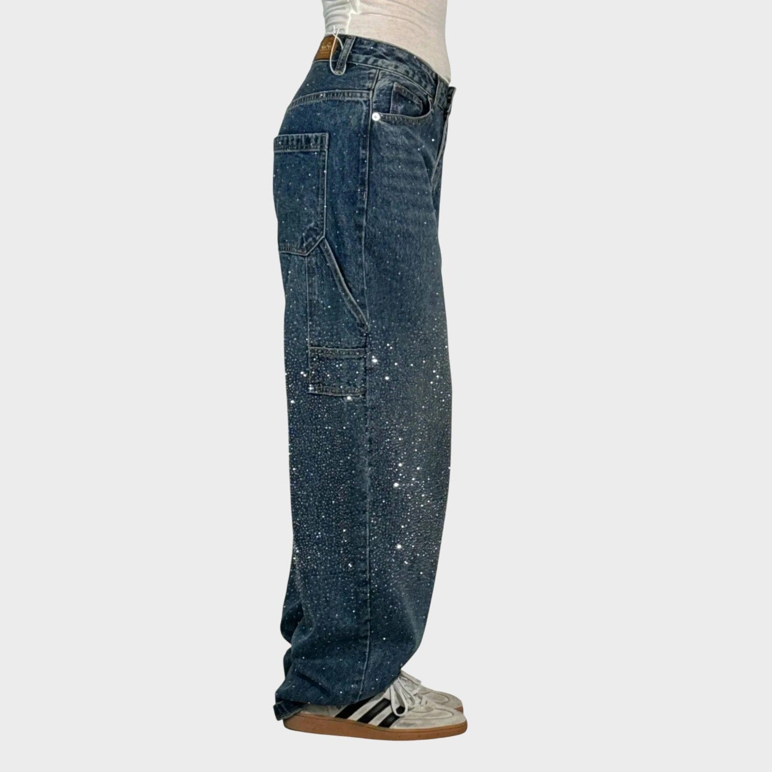 Valerie Balloon Jeans S Lehkým Leskem Exkluzivní Kolekce