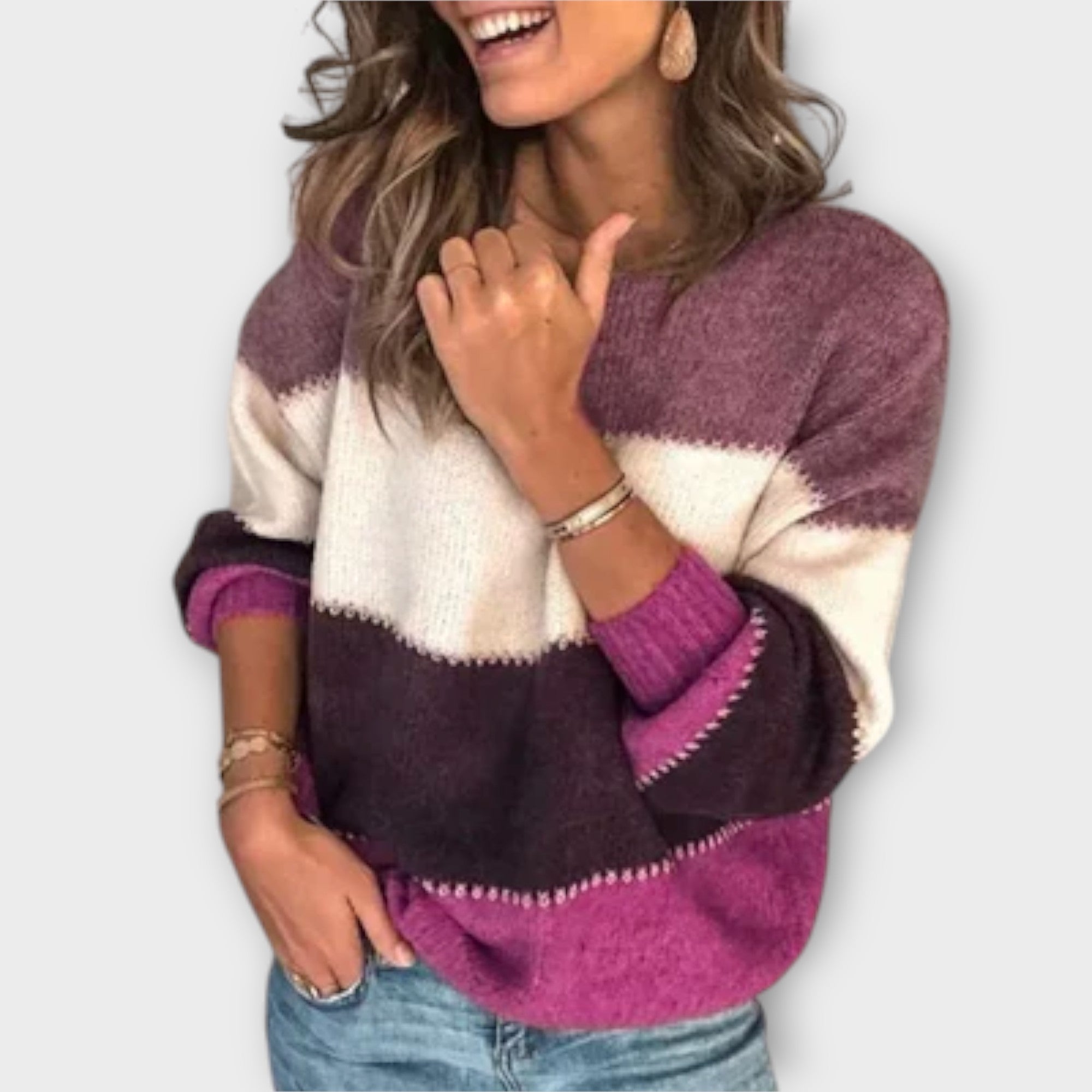 Elisa Pletený Svetr z Kolekce Luxus Exkluzivní Kousek