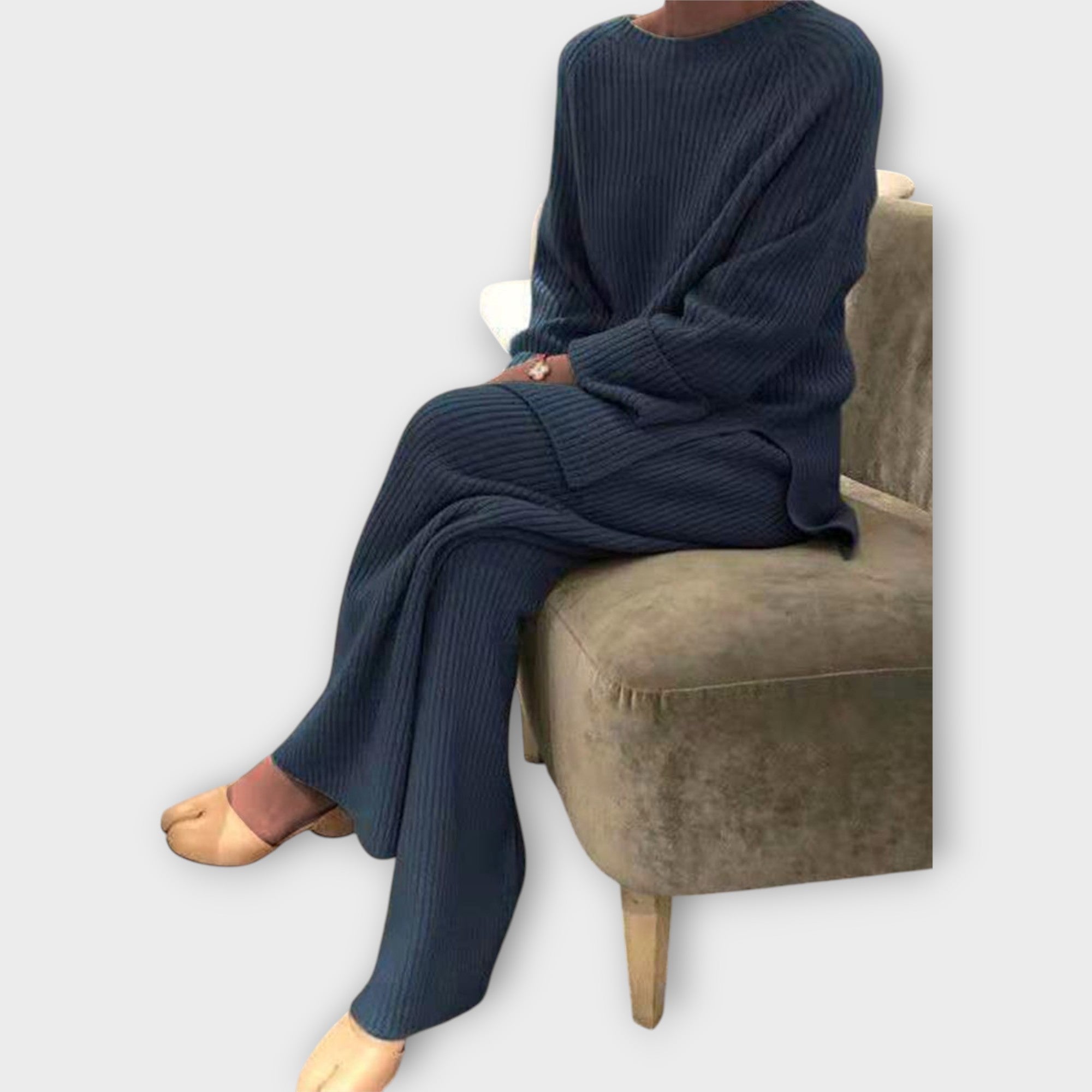 Pletená Sada Exkluzivní Pleteniny Pro Elegantní Styly