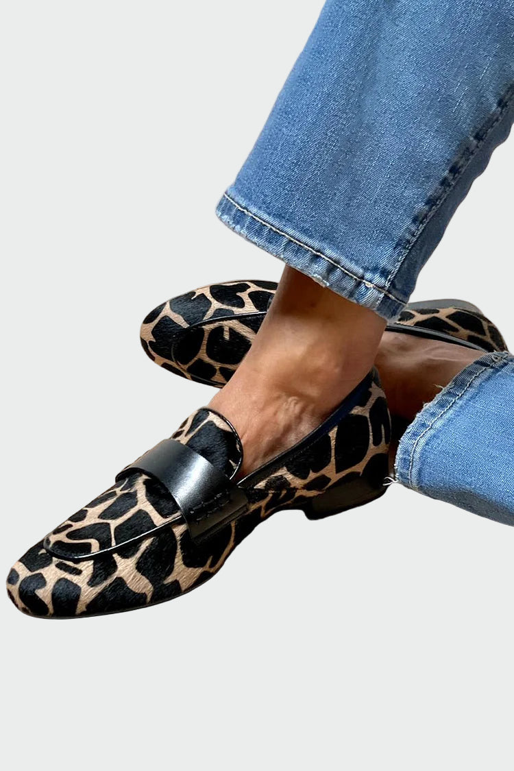 Mokasíny s Animal Print a Exkluzivním Detailem na Špičce
