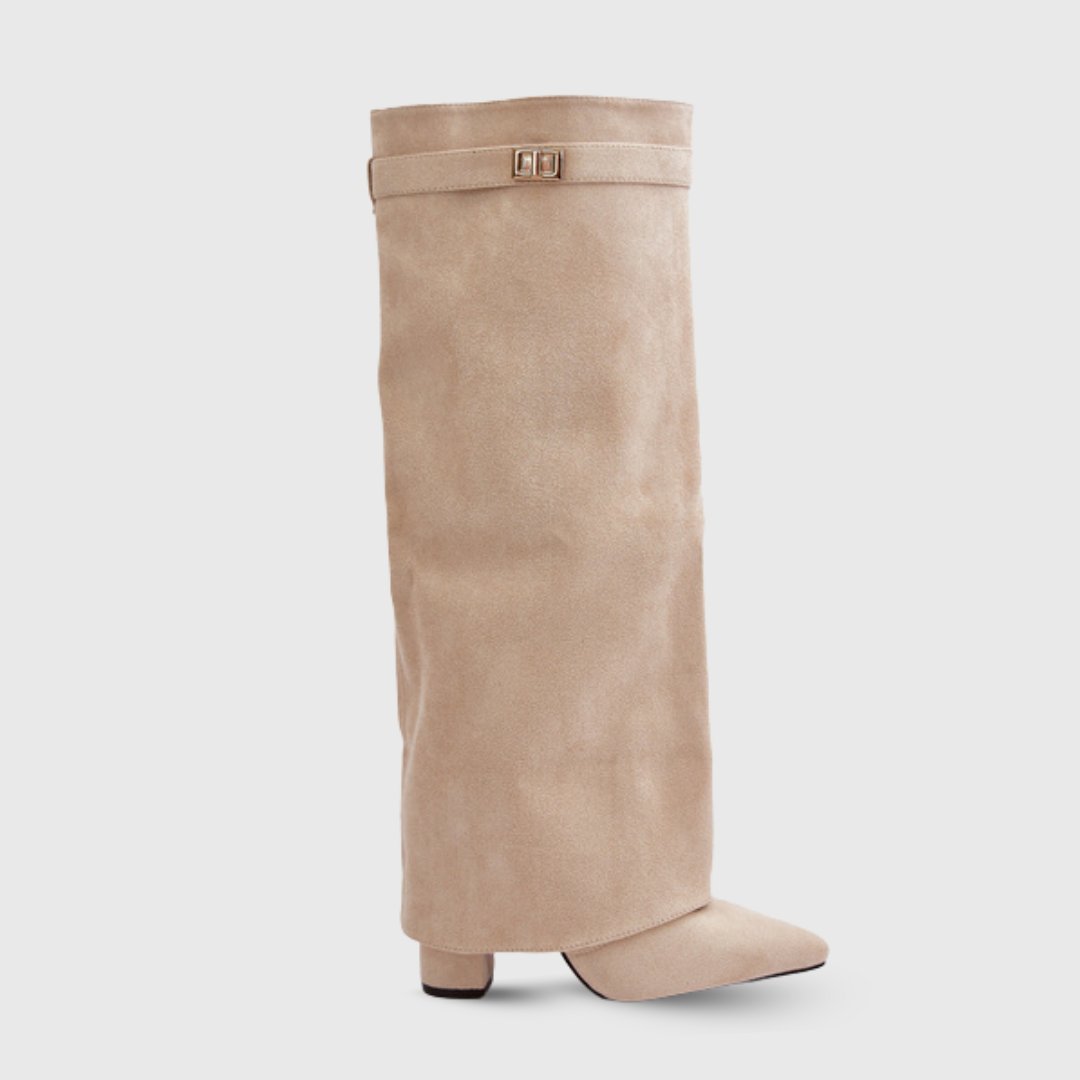 Vysoké Kožené Boty Elegantní Design Exkluzivní Kolekce