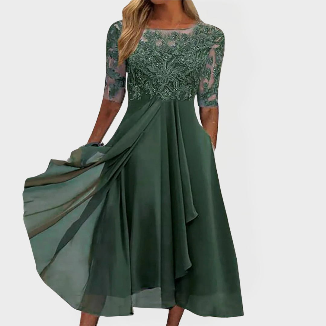 Krajkové Dámské Šaty Exkluzivní Kolekce Elegantní Romantika