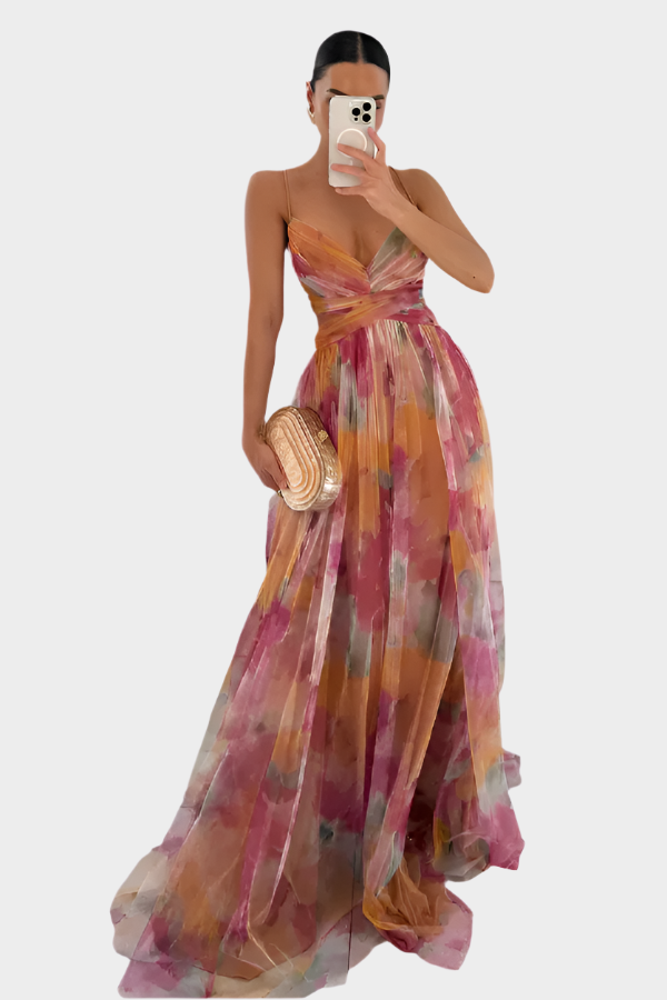 Elegantní Maxi Šaty Luxusní Kolekce Exkluzivní Design