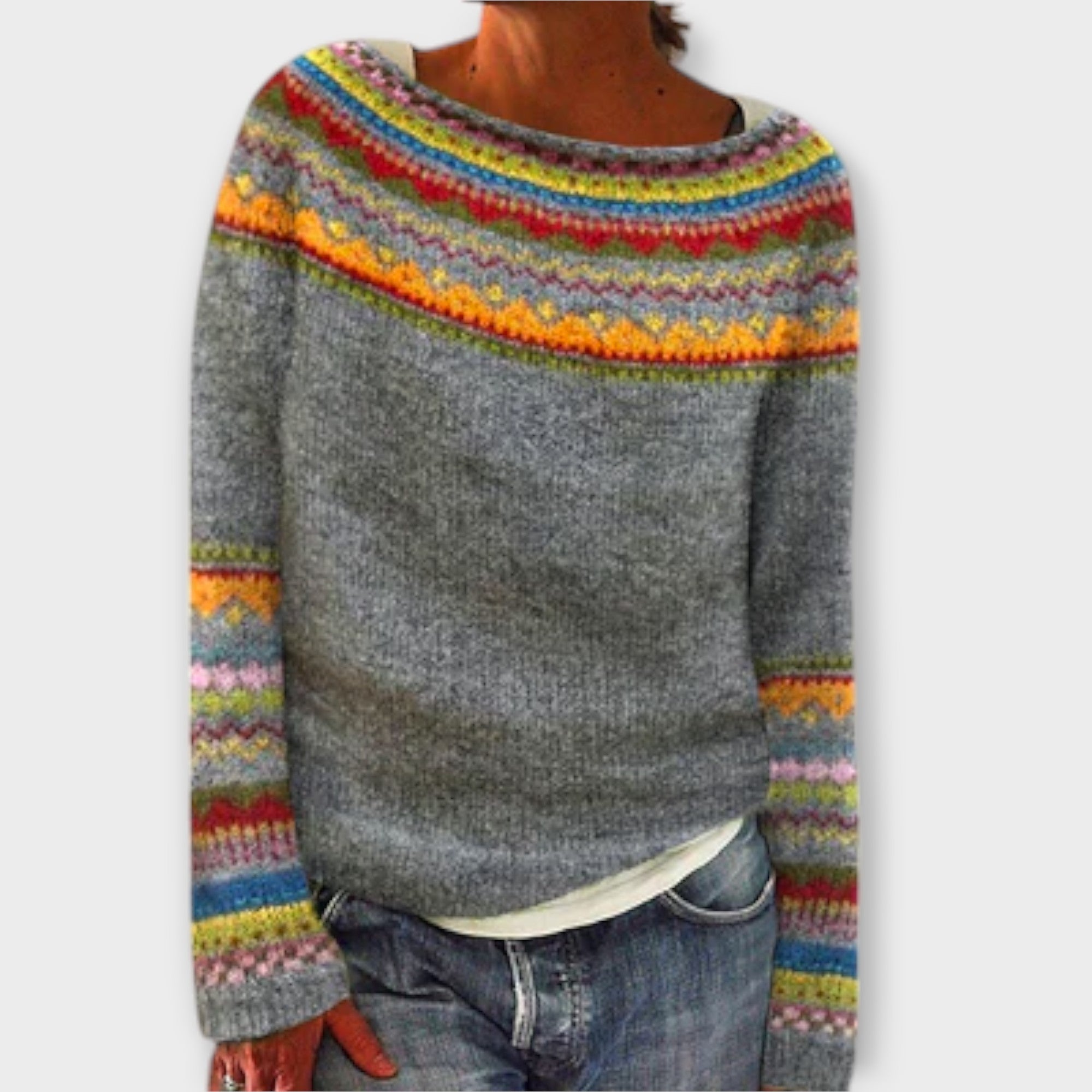Suzu Vintage Dámský Pletený Svetr Luxusní Kolekce Limitovaná