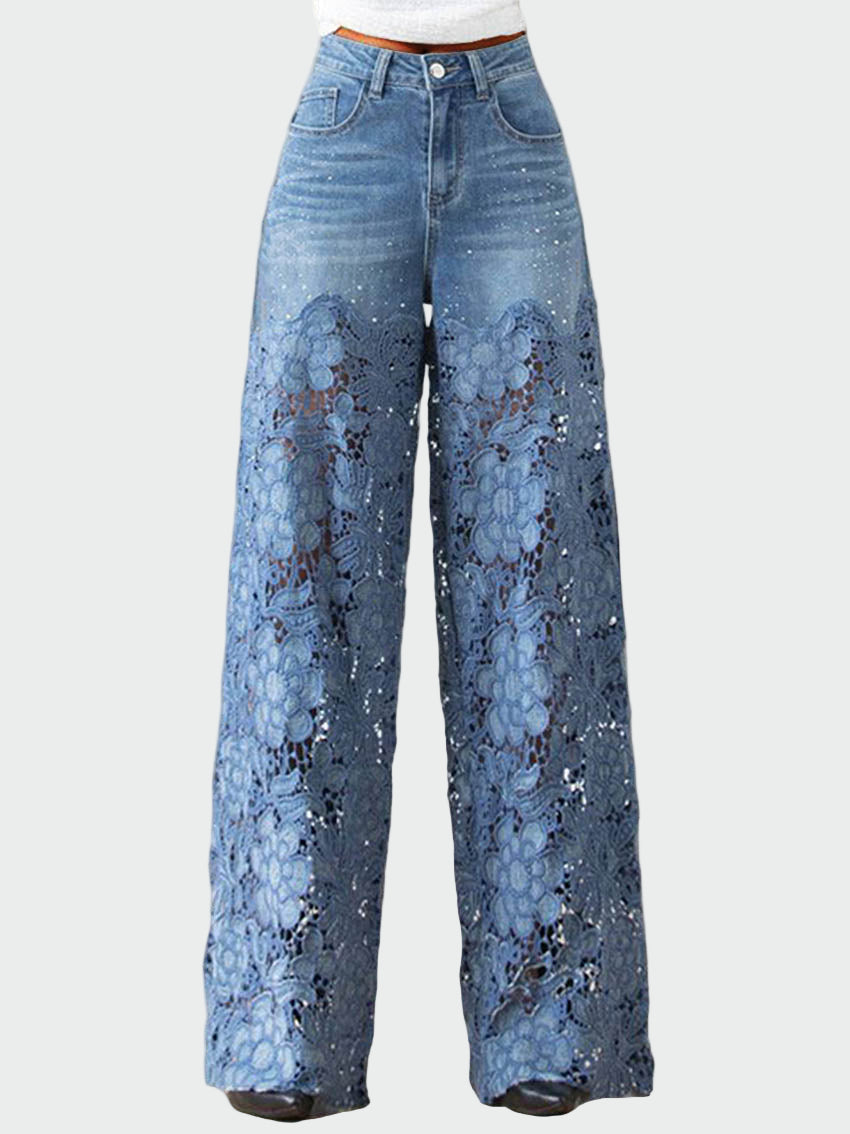 Dámské Džíny S Krajkou Denim Exkluzivní Kolekce Pro Náročné