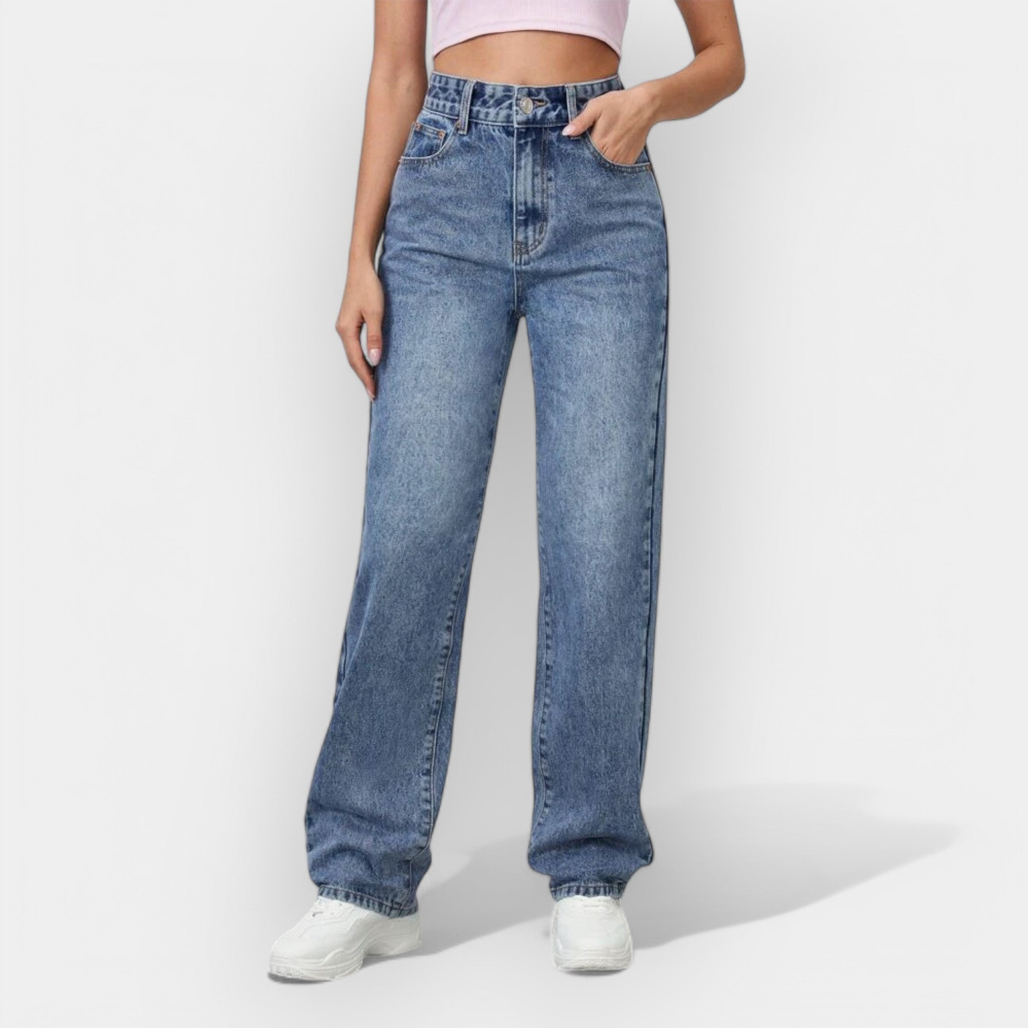 Džíny Premium Denim Rovná Linie Exkluzivní Kolekce