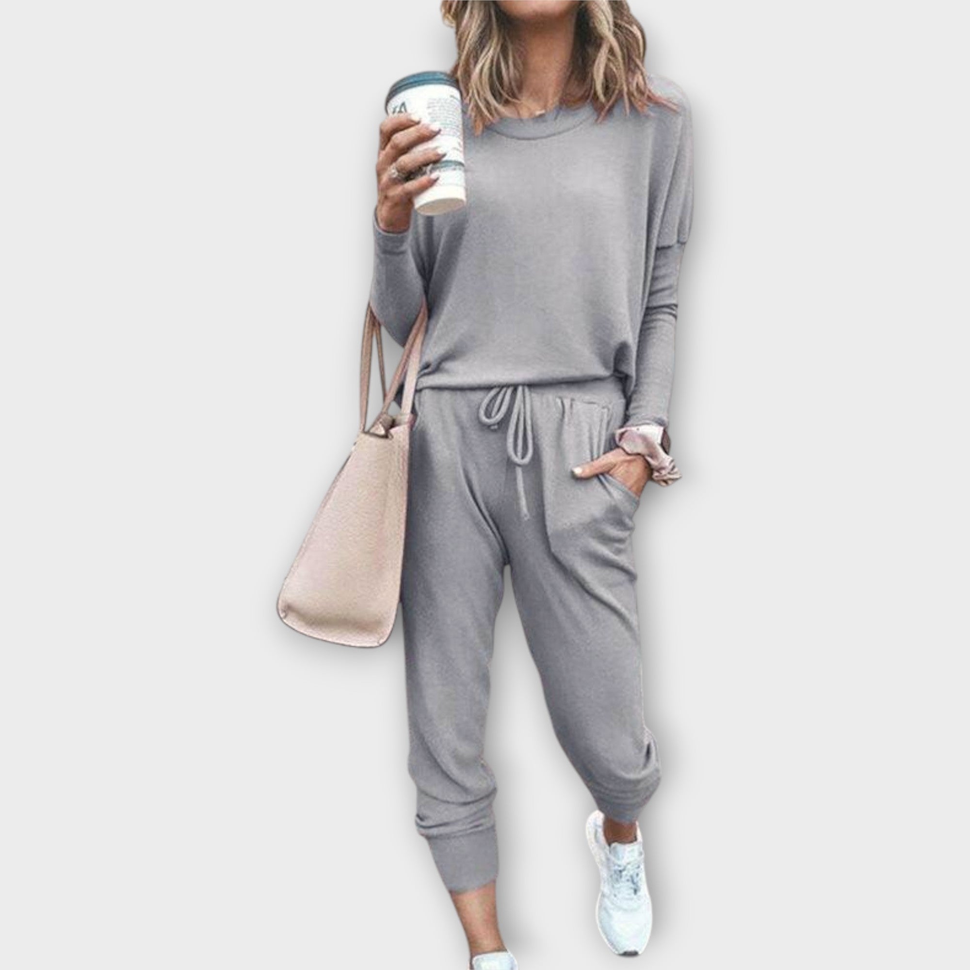 Minimal Kolekce Lounge Set Volný Střih Elegantní Dojem