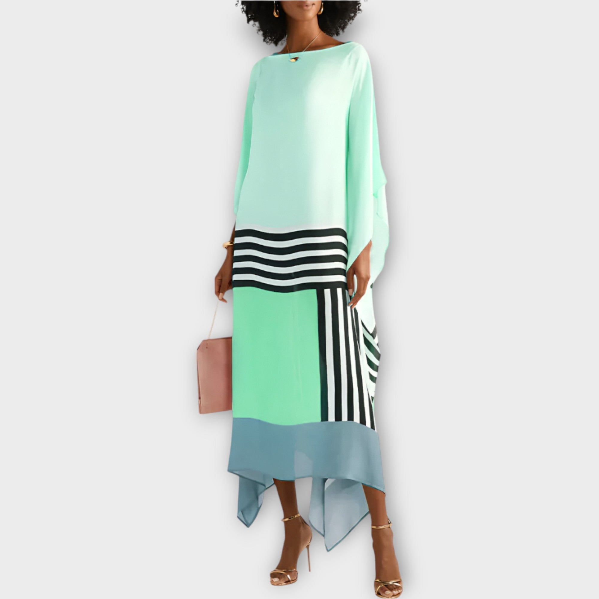 Kaftan S Lineárním Vzorem Luxusní Kolekce Exkluzivita