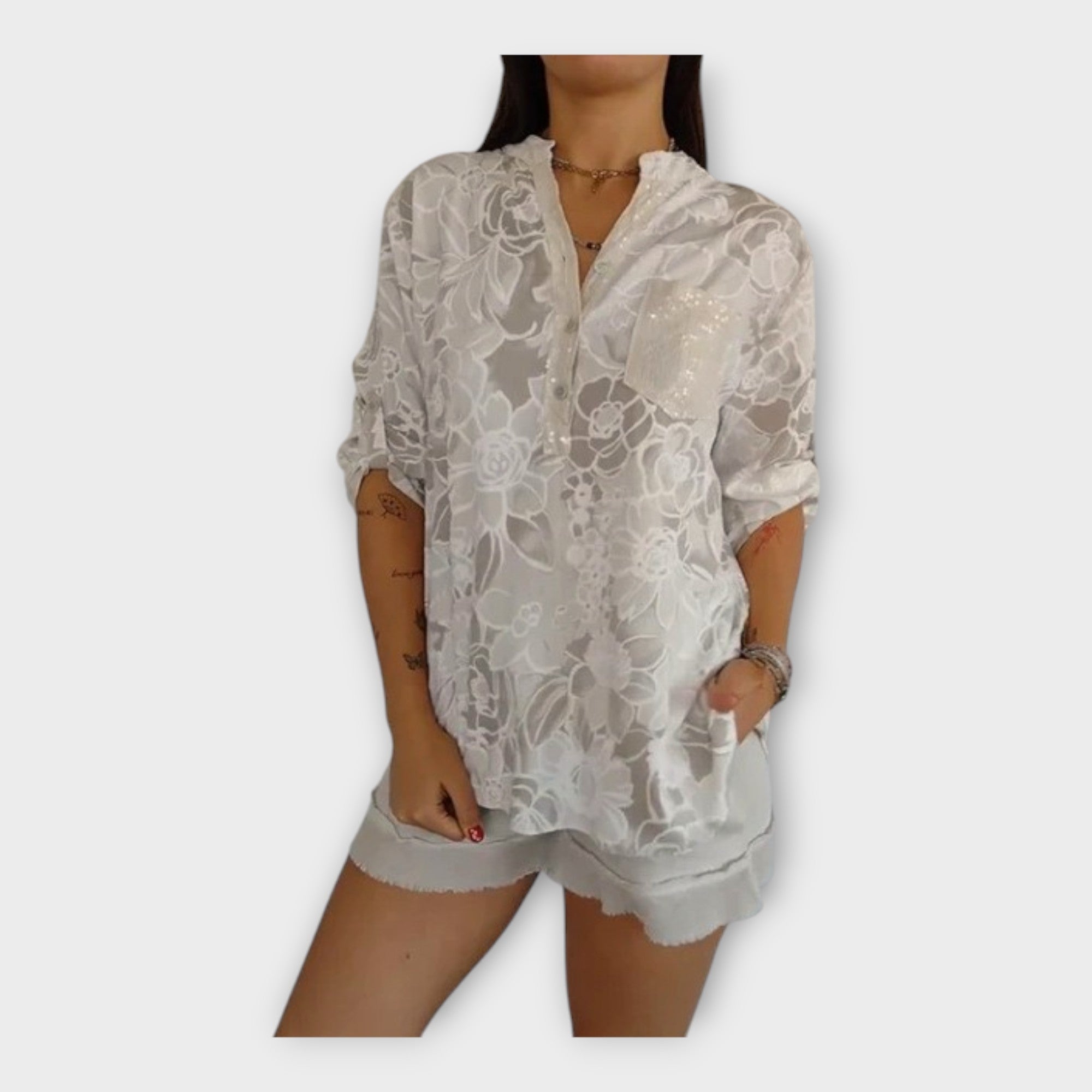 Elegantní Blůza S Potiskem Exkluzivní Edice Pro Dámy