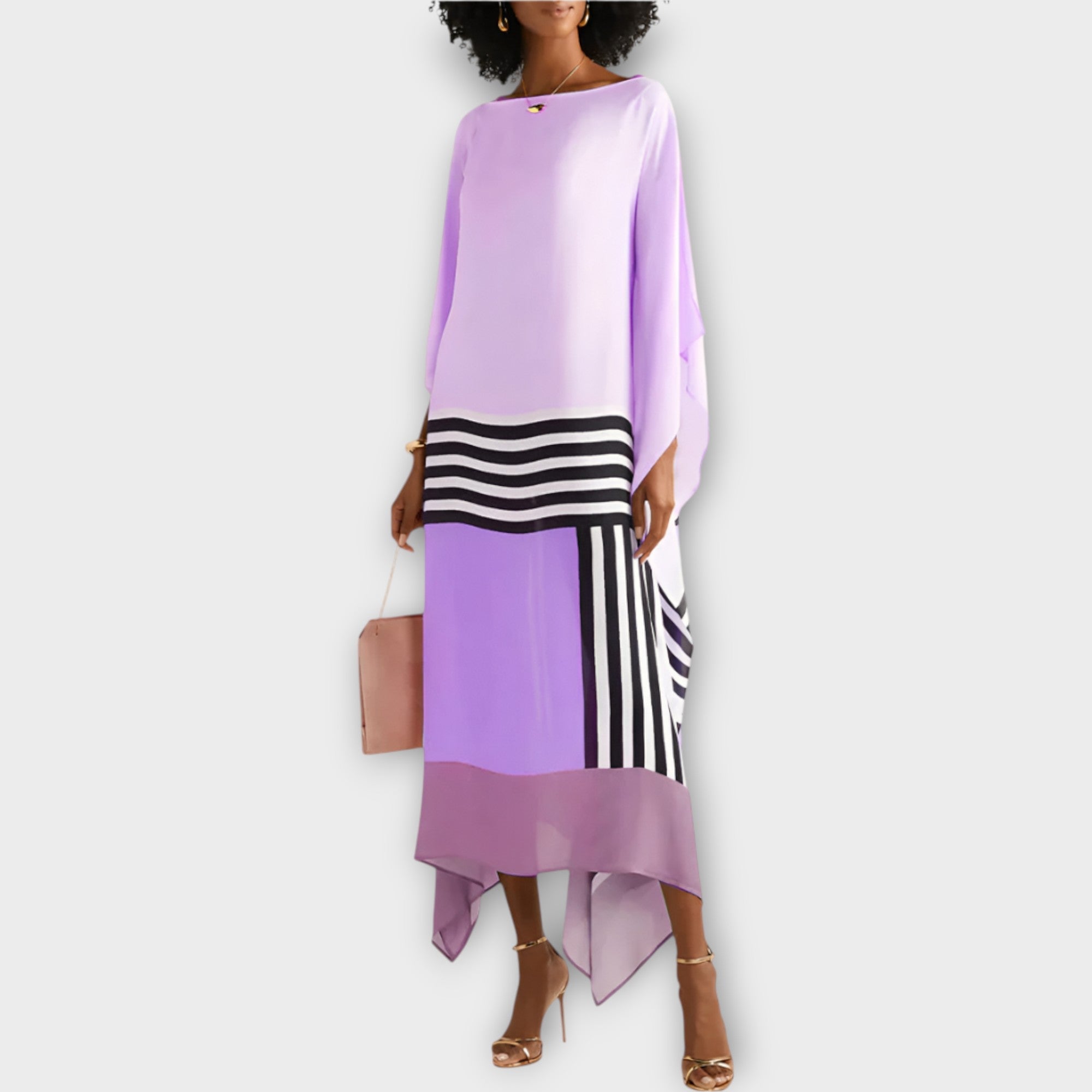 Kaftan S Lineárním Vzorem Luxusní Kolekce Exkluzivita