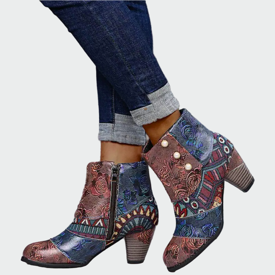 Ortopedické Voděodolné Kozačky Boho Chic Perličky Exkluzivní