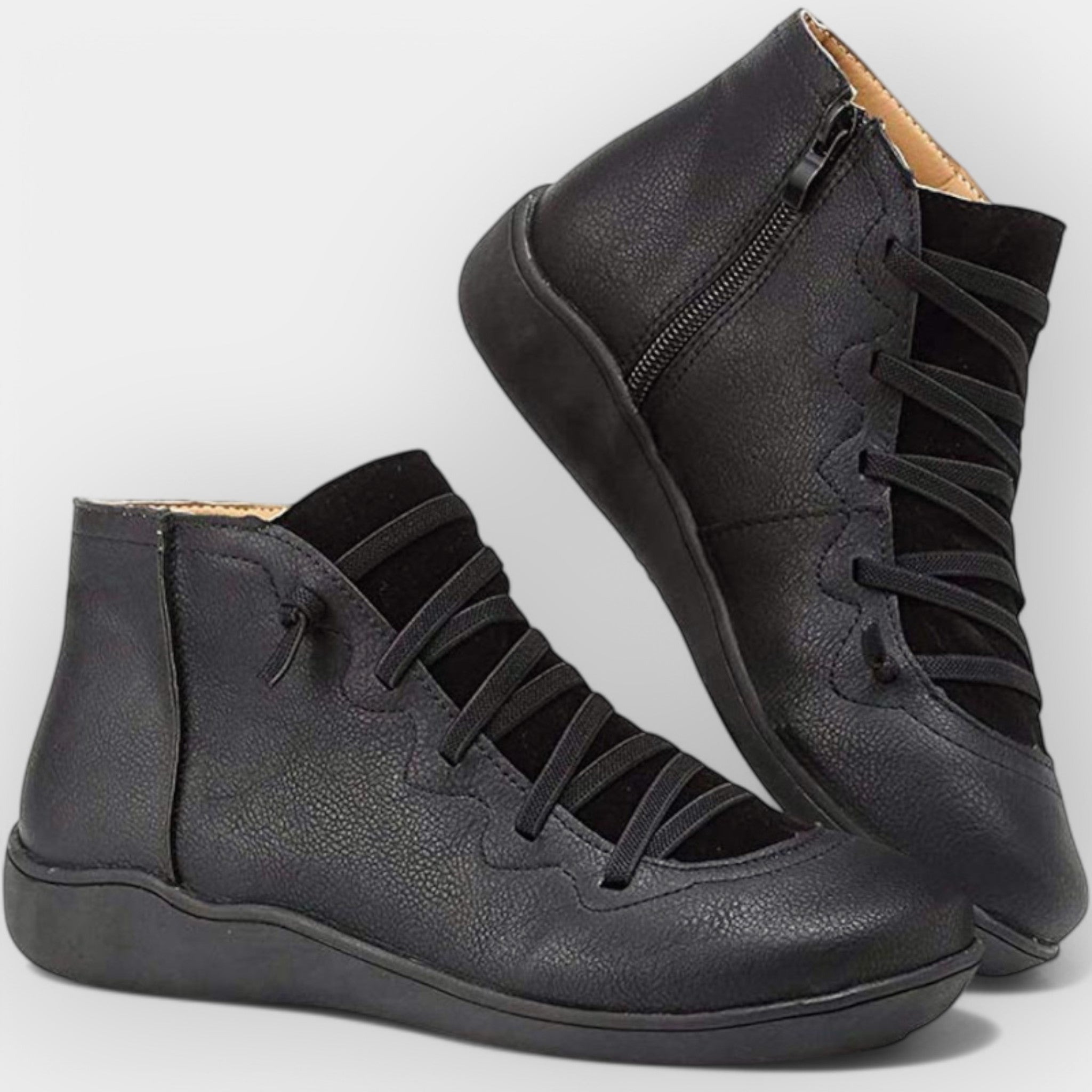 Kožené Elegantní Kotníčkové Boty Luxusní Kolekce Exkluzivní