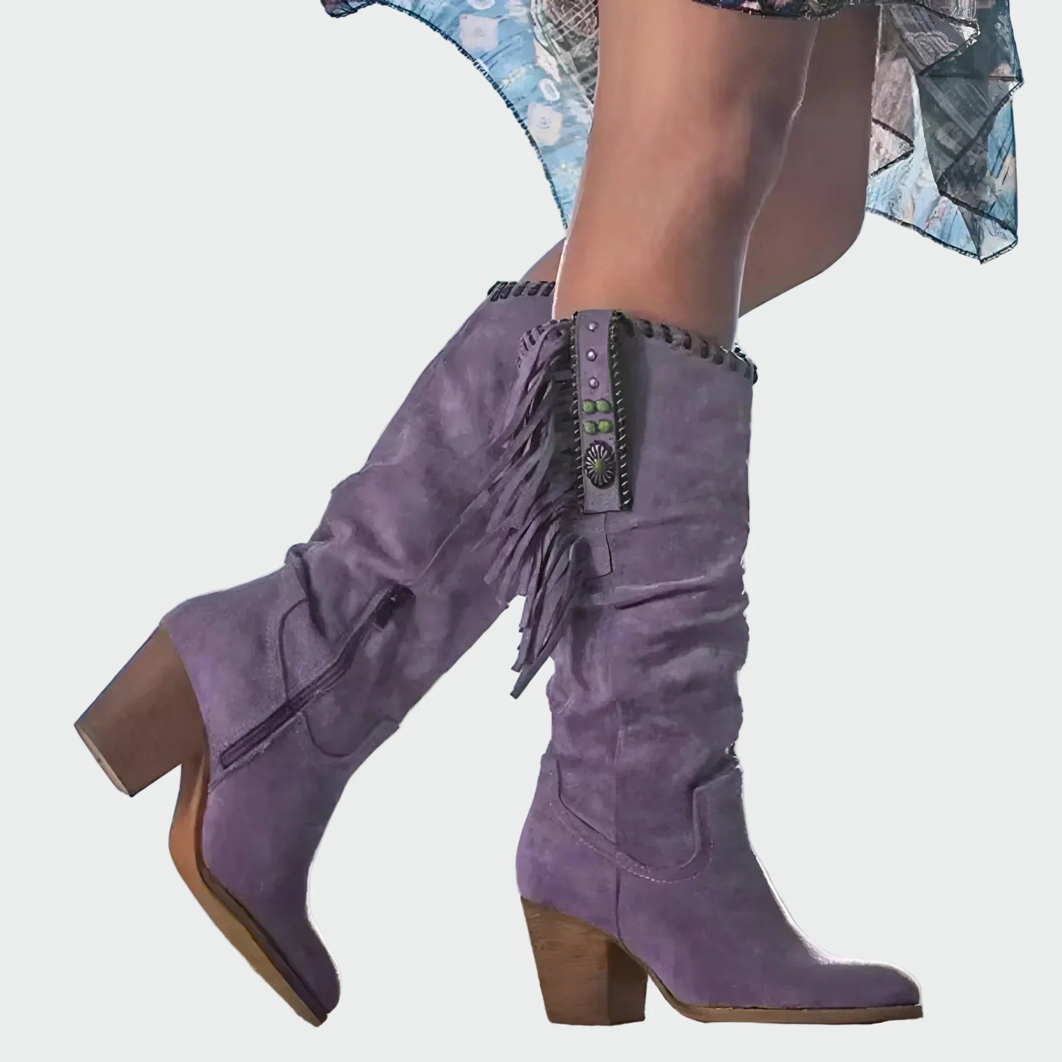 Semišové Kozačky Boho Western Exkluzivní Edice Limitovaná