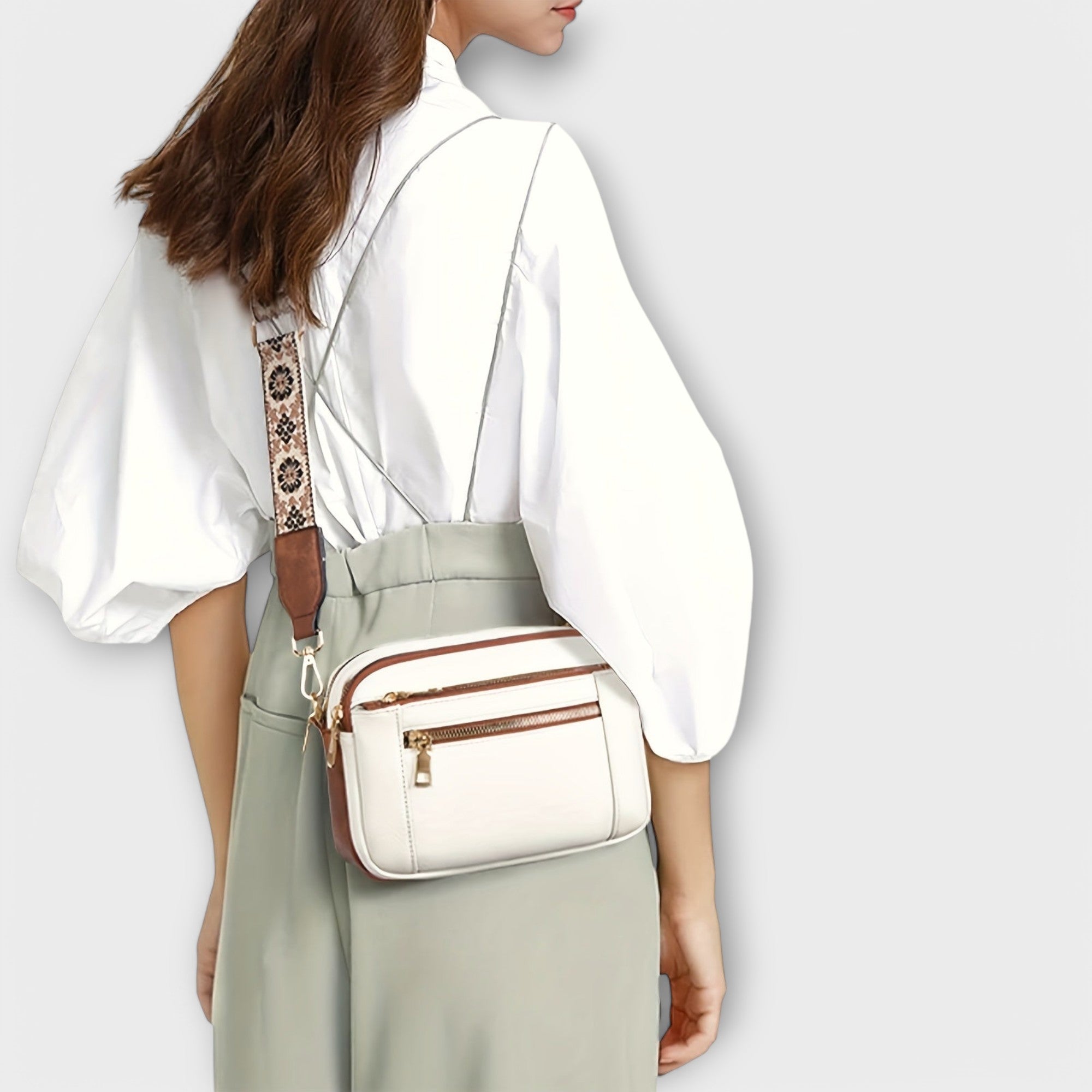 Lora Crossbody Kabelka Veganská Kůže Retro Exkluzivní