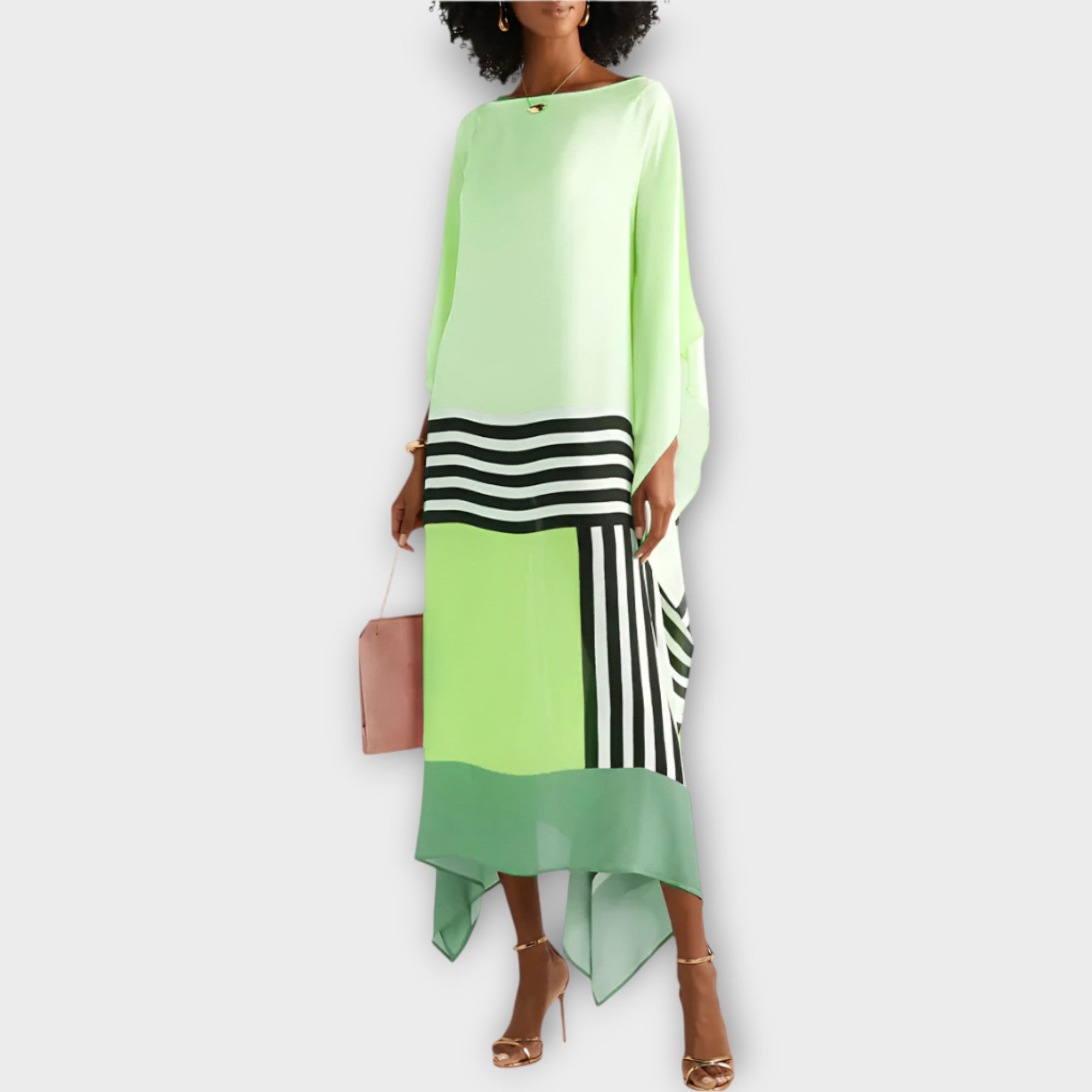Kaftan S Lineárním Vzorem Luxusní Kolekce Exkluzivita
