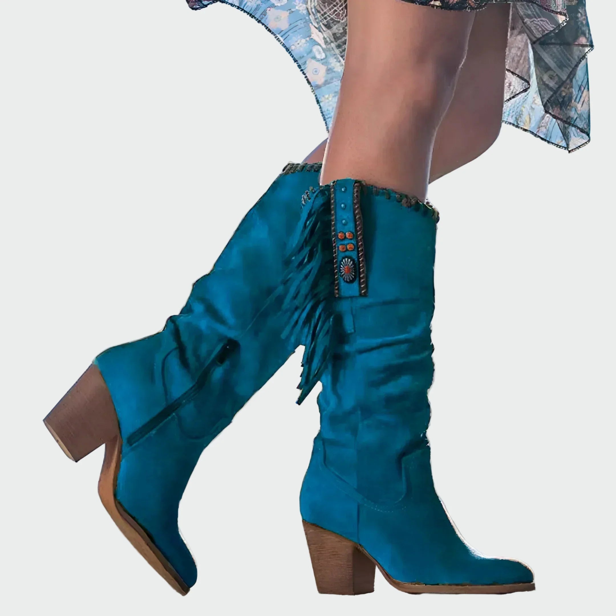 Semišové Kozačky Boho Western Exkluzivní Edice Limitovaná