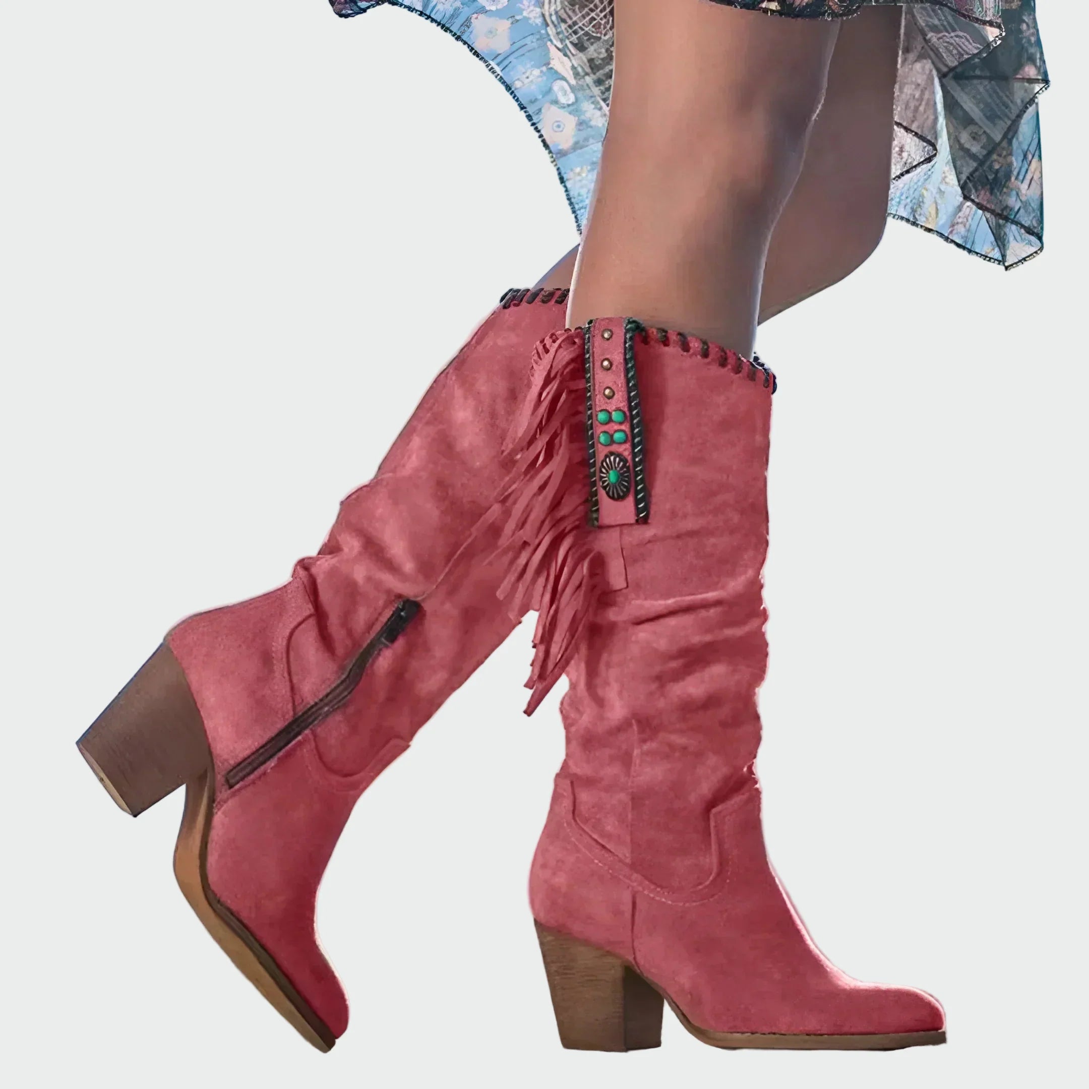 Semišové Kozačky Boho Western Exkluzivní Edice Limitovaná