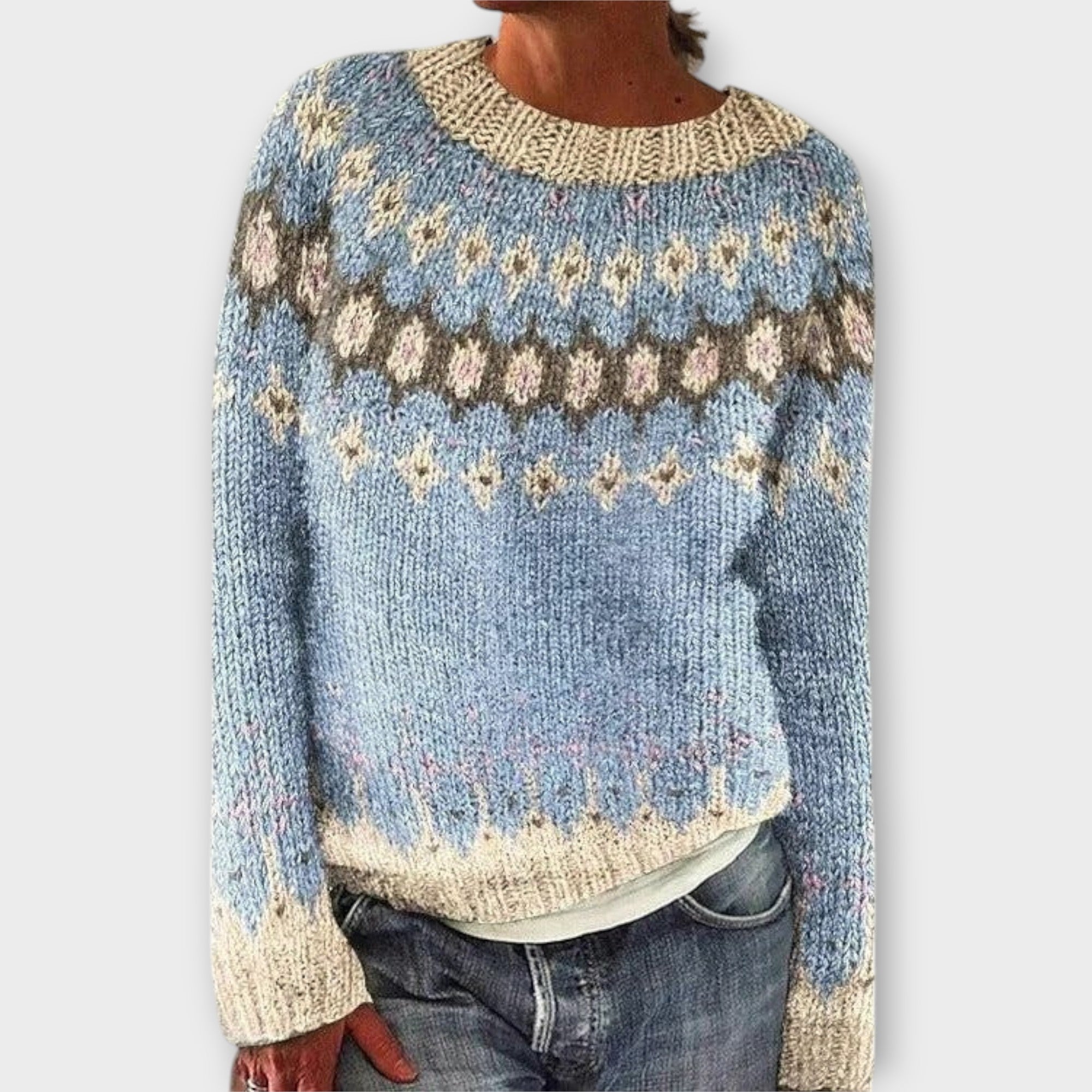 Aa Dámský Retro Svetr Luxusního Materiálu Exkluzivní Edice
