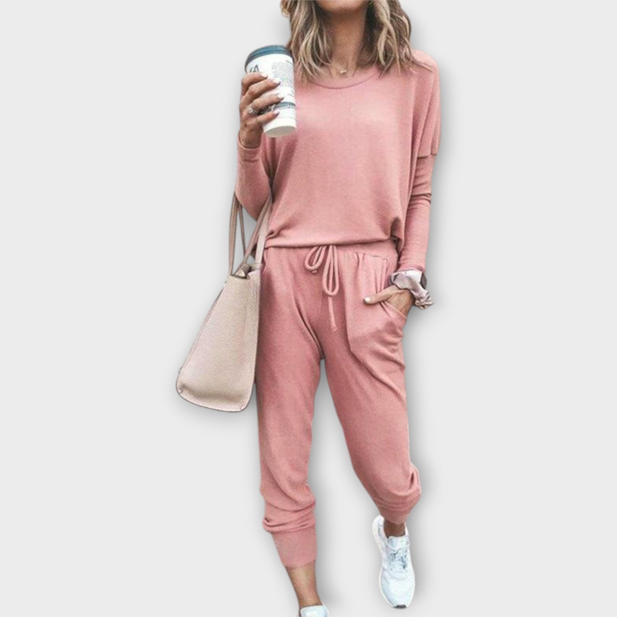 Minimal Kolekce Lounge Set Volný Střih Elegantní Dojem