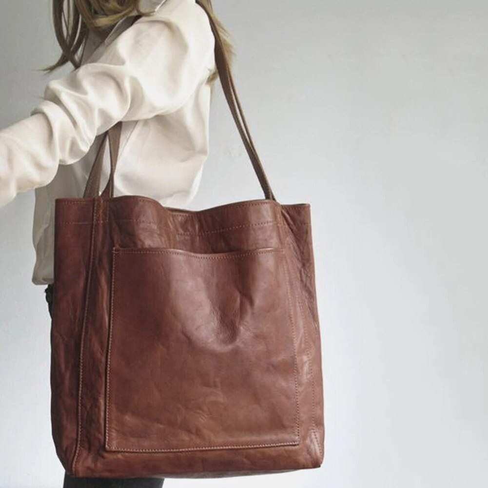 Lora Kožená Ramenní Taška Elegantní Kolekce Exkluzivní