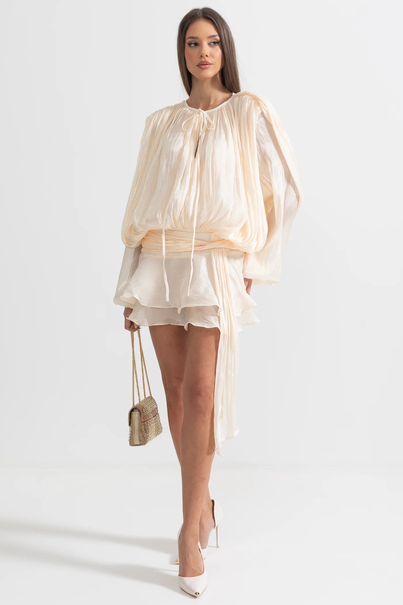 Lyanna Boho Krátké Šaty Elegantní Kolekce Exkluzivní