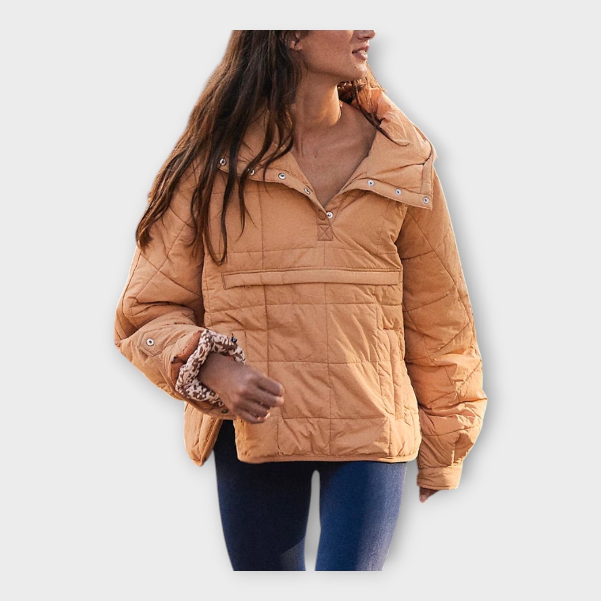 Puffer Bunda S Kapucí Exkluzivní Minimalistická Kolekce