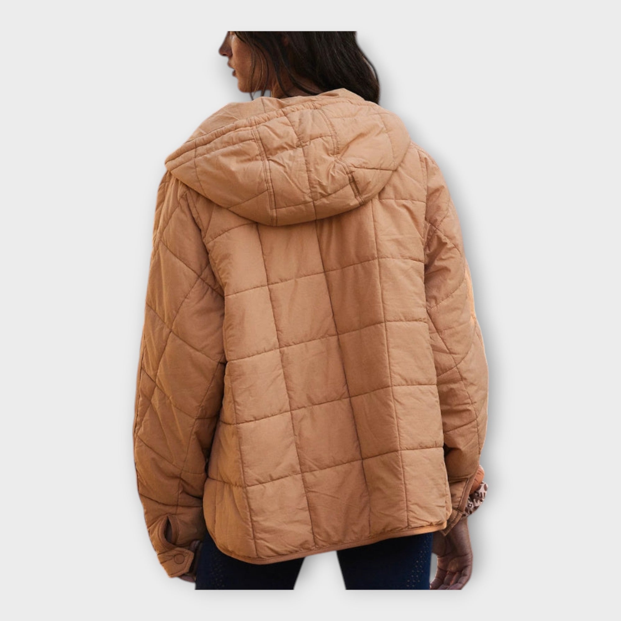 Puffer Bunda S Kapucí Exkluzivní Minimalistická Kolekce