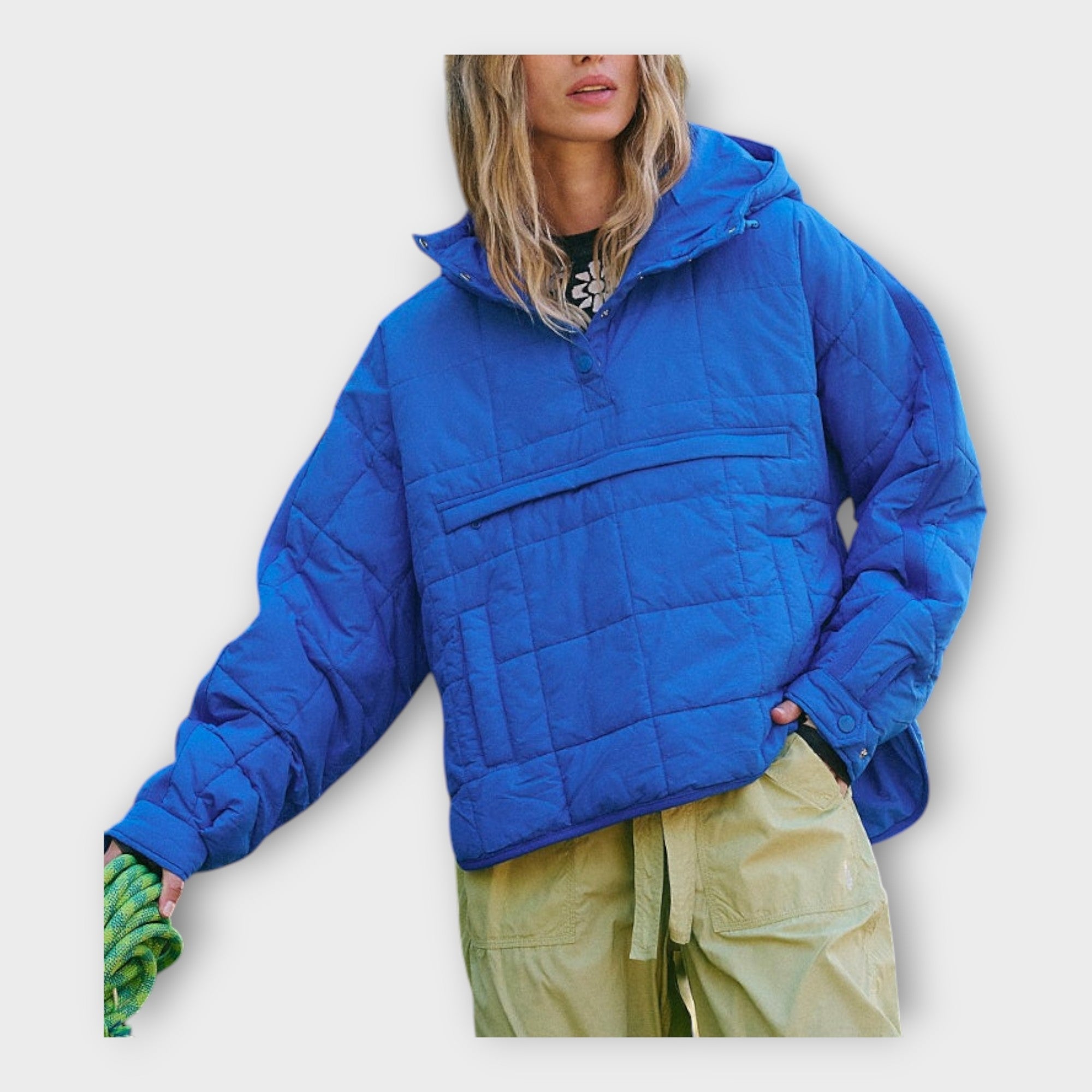 Puffer Bunda S Kapucí Exkluzivní Minimalistická Kolekce