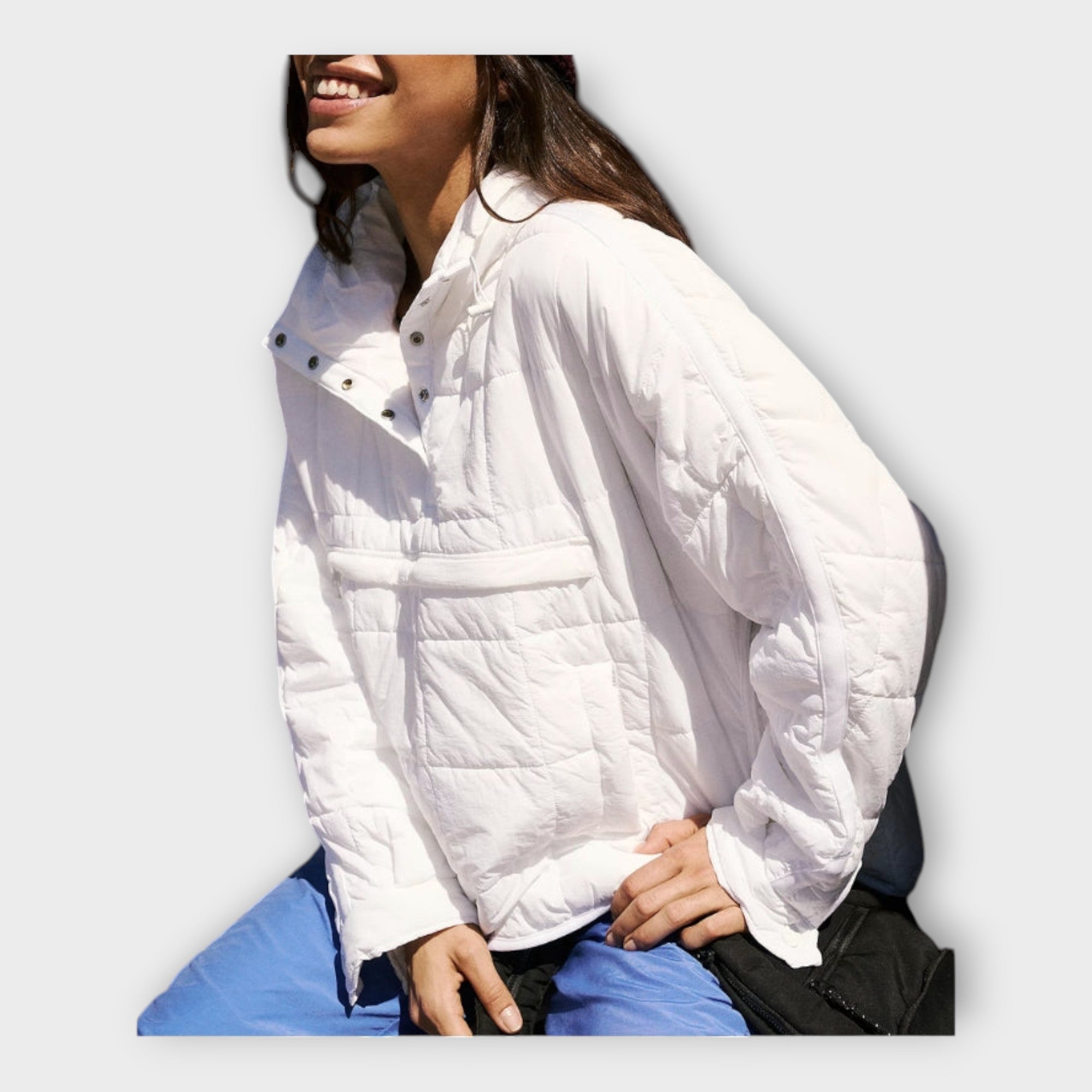 Puffer Bunda S Kapucí Exkluzivní Minimalistická Kolekce