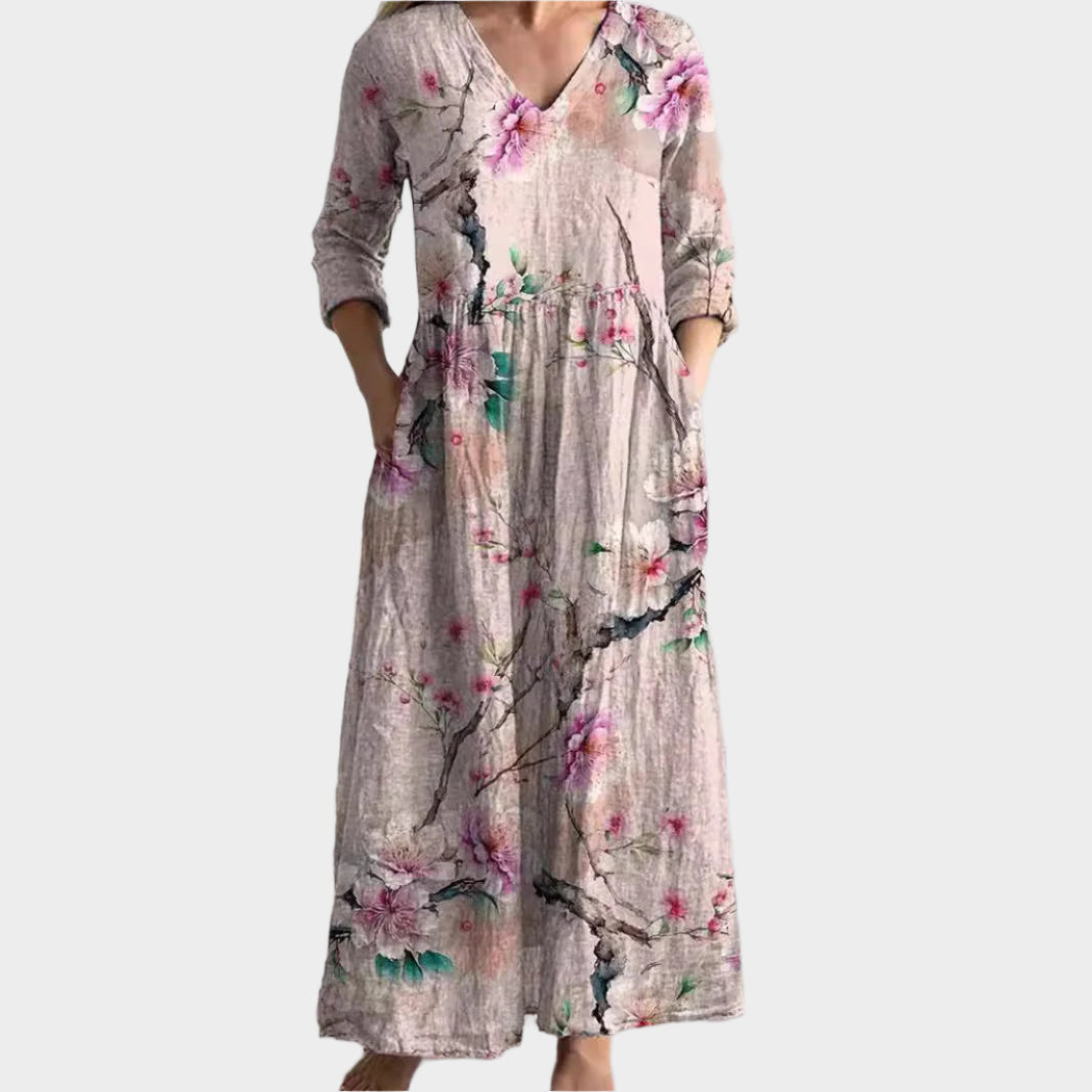 Boho Šaty Elegantní Línie Letní Kolekce Exkluzivní Kousek