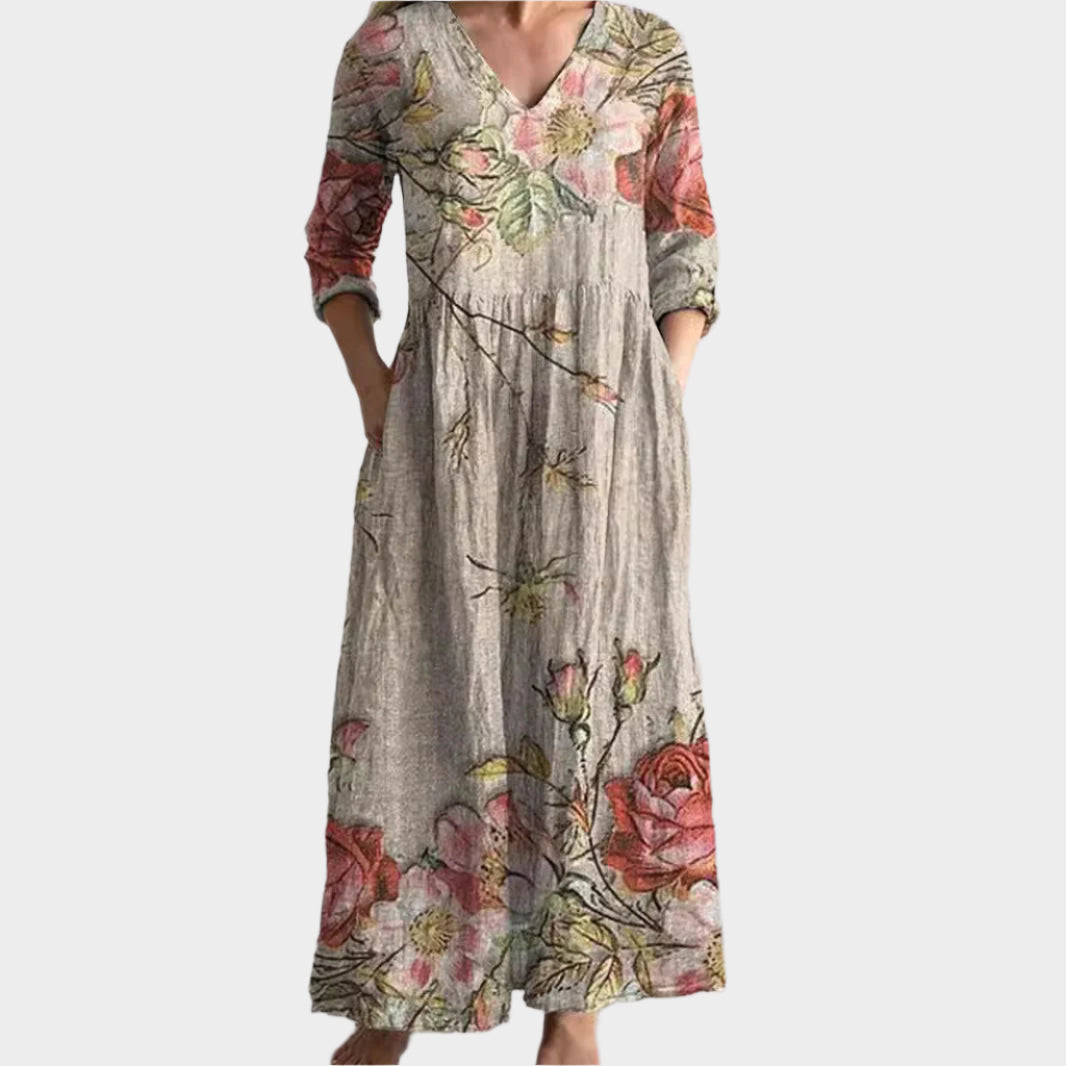 Boho Šaty Elegantní Línie Letní Kolekce Exkluzivní Kousek