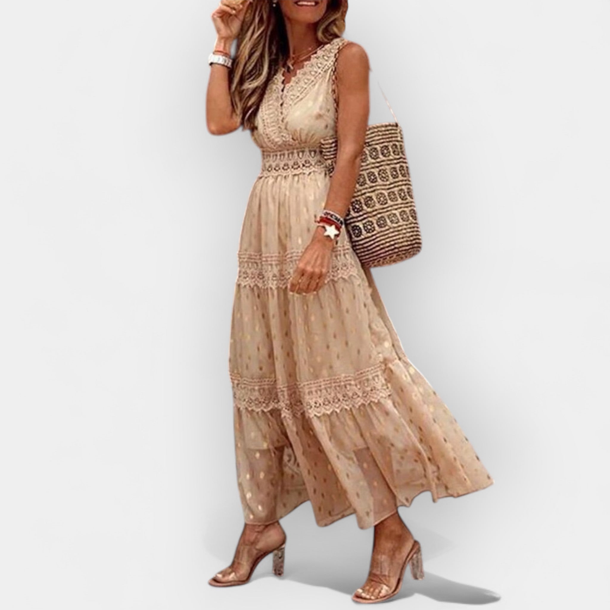 Boho Letní Šaty z Kolekce Luxusní Exkluzivní Kousek