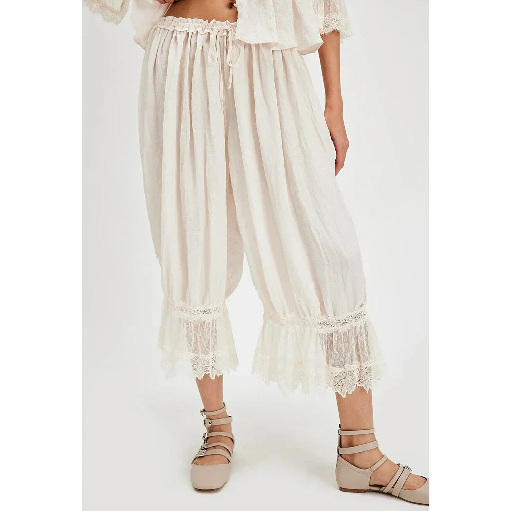 Boho Krajkové Kalhoty Viktoriánský Styl Exkluzivní
