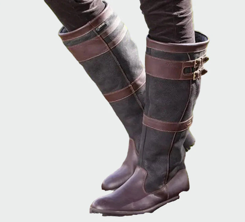 Elegantní Kožené Jezdecké Boty Exkluzivní Kolekce Pro Ženy
