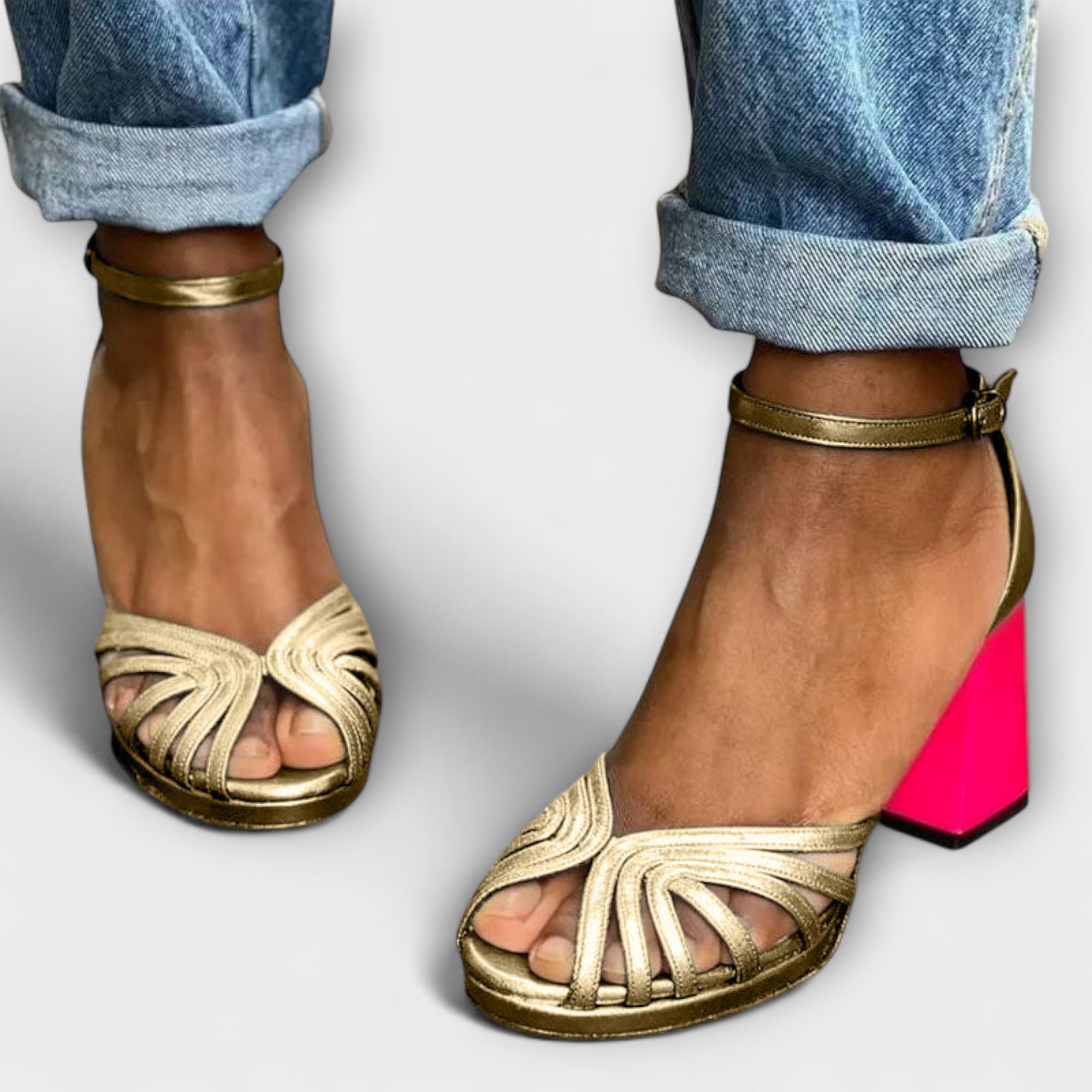 Milviana Lodičky Zlato Růžový Glamour Exkluzivní Design