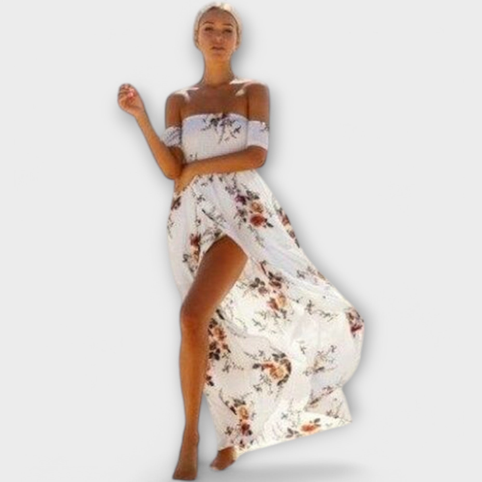 Verena Boho Midi Šaty S Květinovým Vzorem Exkluzivní