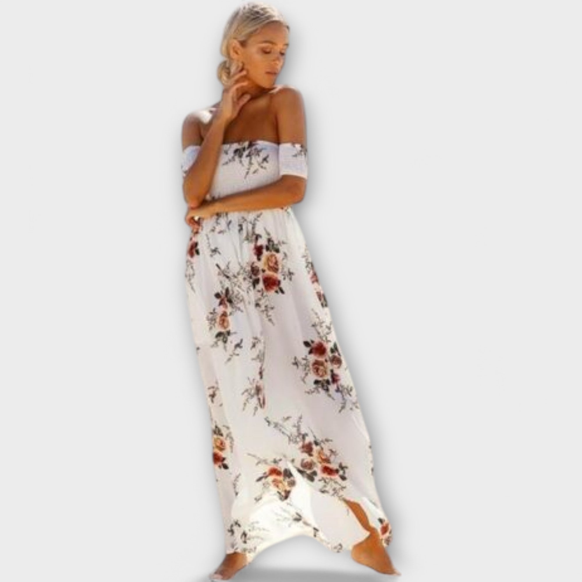 Verena Boho Midi Šaty S Květinovým Vzorem Exkluzivní