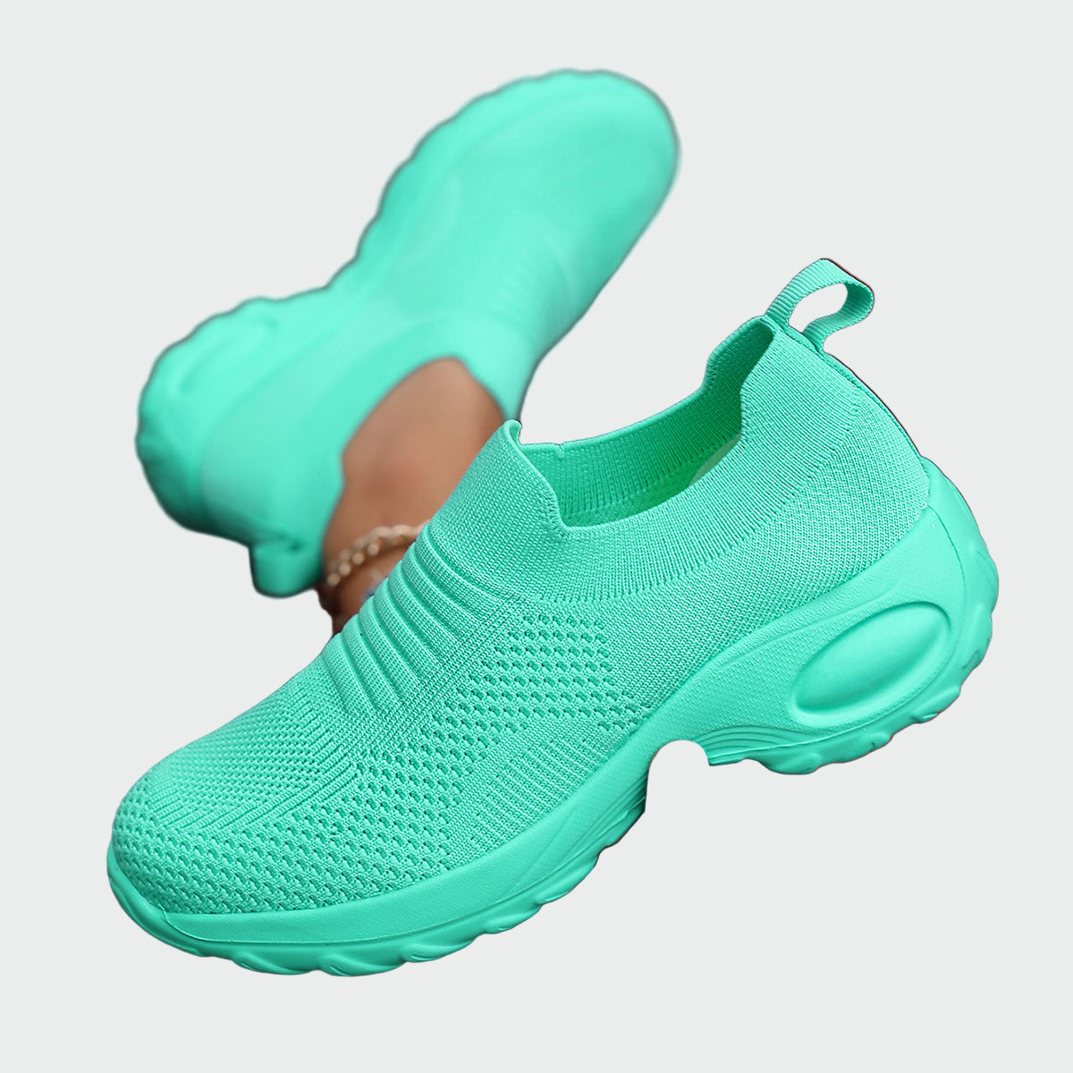 Slip On Tenisky Kožená Kolekce Exkluzivní Edice Elegantní
