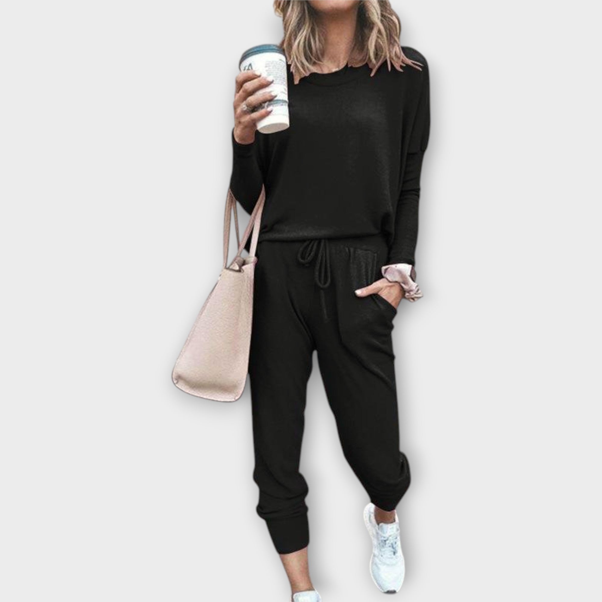 Minimal Kolekce Lounge Set Volný Střih Elegantní Dojem