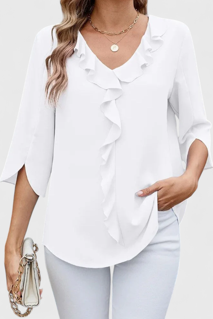 Annemiek Blůza Halenka Luxusní Kolekce Lehký Styl Elegantní