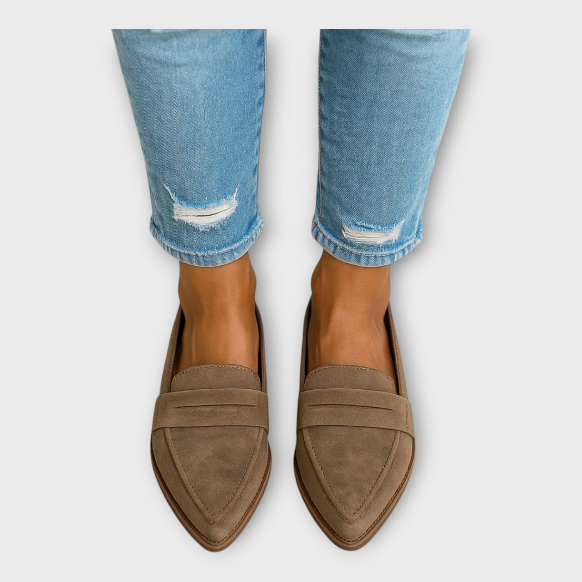 Elegantní Kožené Loafers Moderní Design Exkluzivní