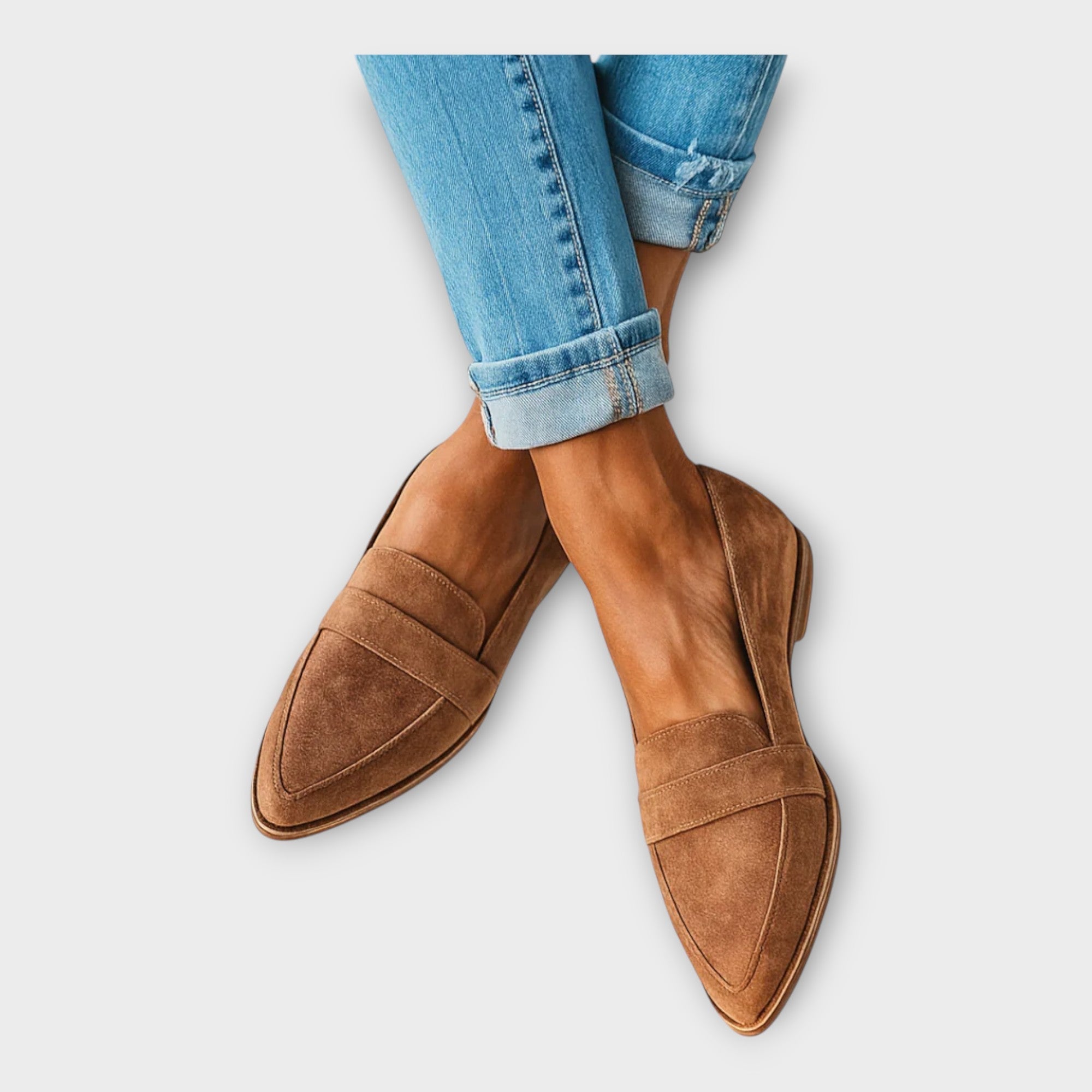 Elegantní Kožené Loafers Moderní Design Exkluzivní