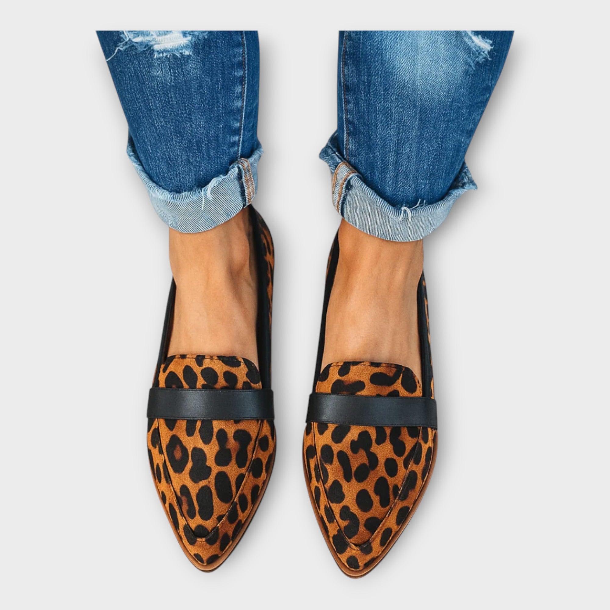 Elegantní Kožené Loafers Moderní Design Exkluzivní