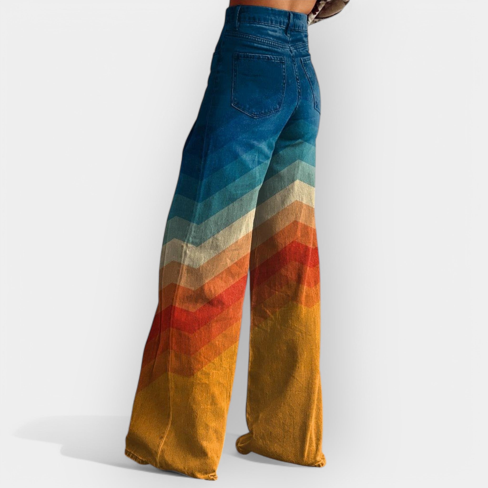 Vysokým Pásem Flare Pantalóny Retro Kolekce Exkluzivní