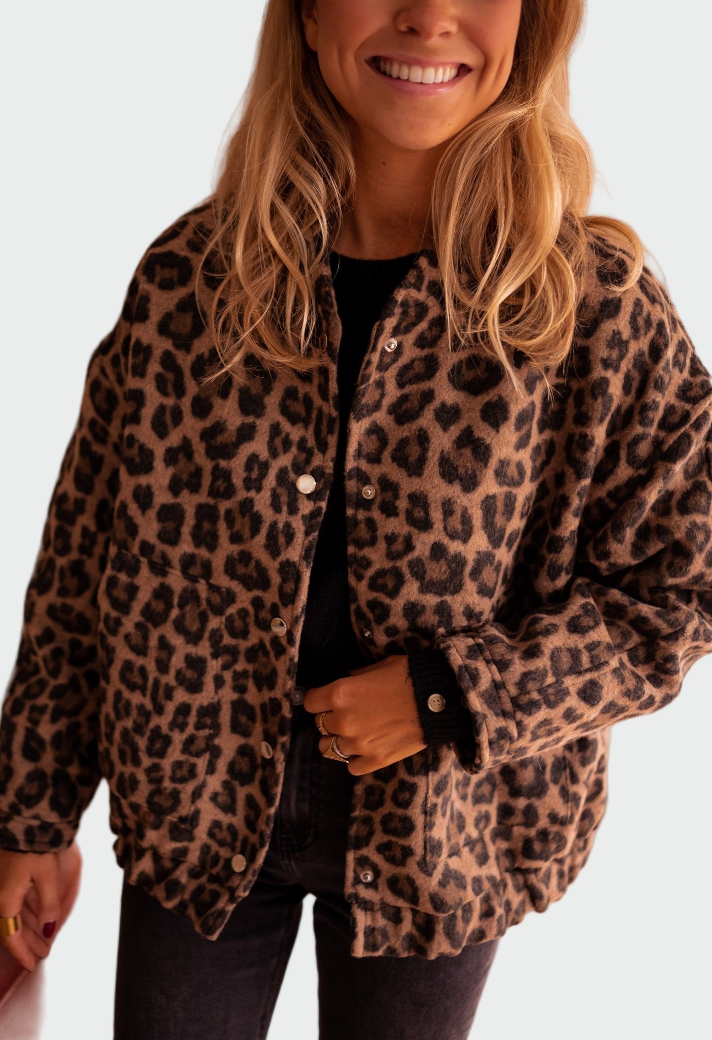 Moderní Sako Leopardí Vzor Limitovaná Exkluzivní Kolekce
