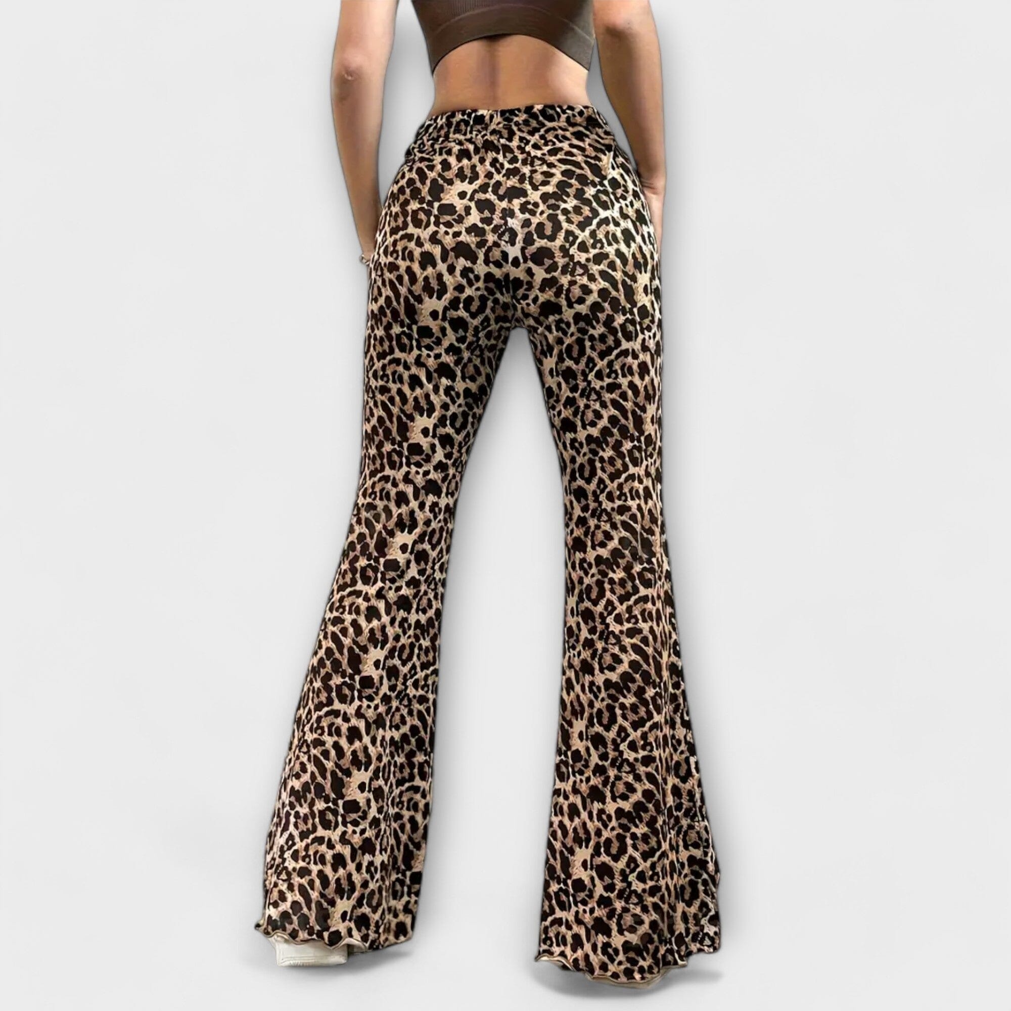Valentina Bootcut Kalhoty S Leopardí Vzor Limitovaná Edice